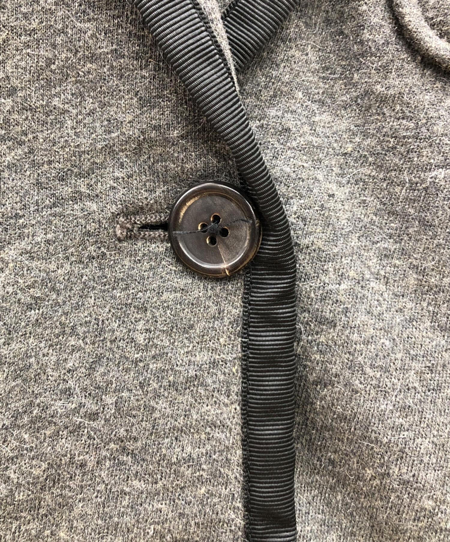 RALPH LAUREN テーラードジャケット ダークグレー　ワッペン　2サイズ RALPH LAUREN」ワッペン付き テーラードジャケット ブラック - 古着屋