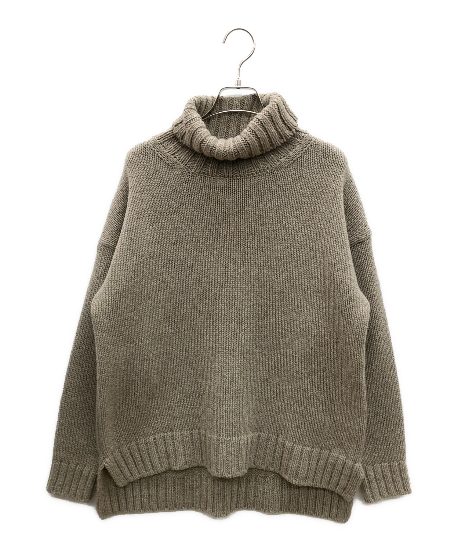 SLOANE スローン 5Gカシミヤ混タートルネックニット ウール グレー