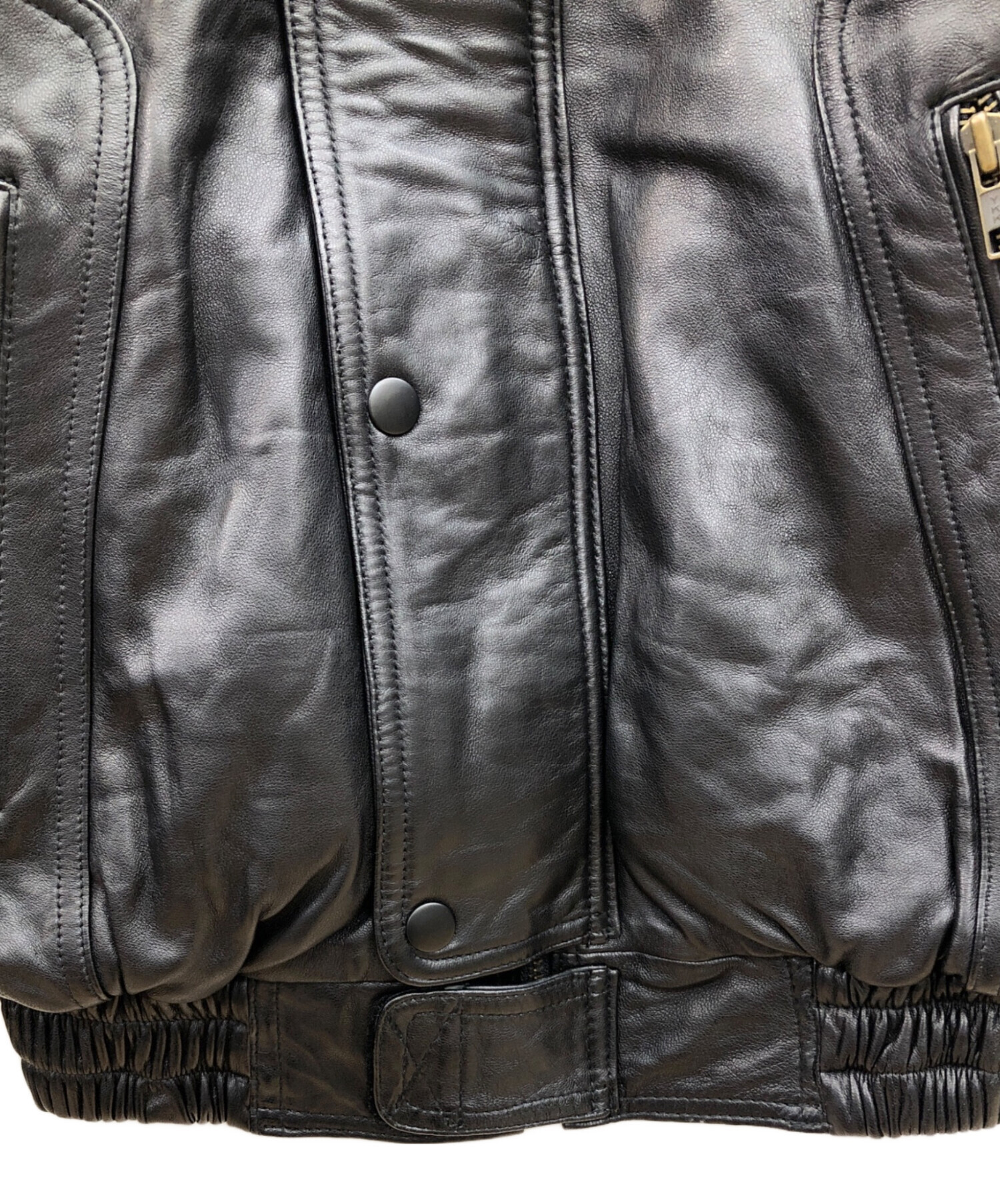 ［UNO UOMO］レザー ライダースジャケット ダークブラウン 希少 美品 UNO UOMO］レザー ライダースジャケット ダークブラウン 希少 美品