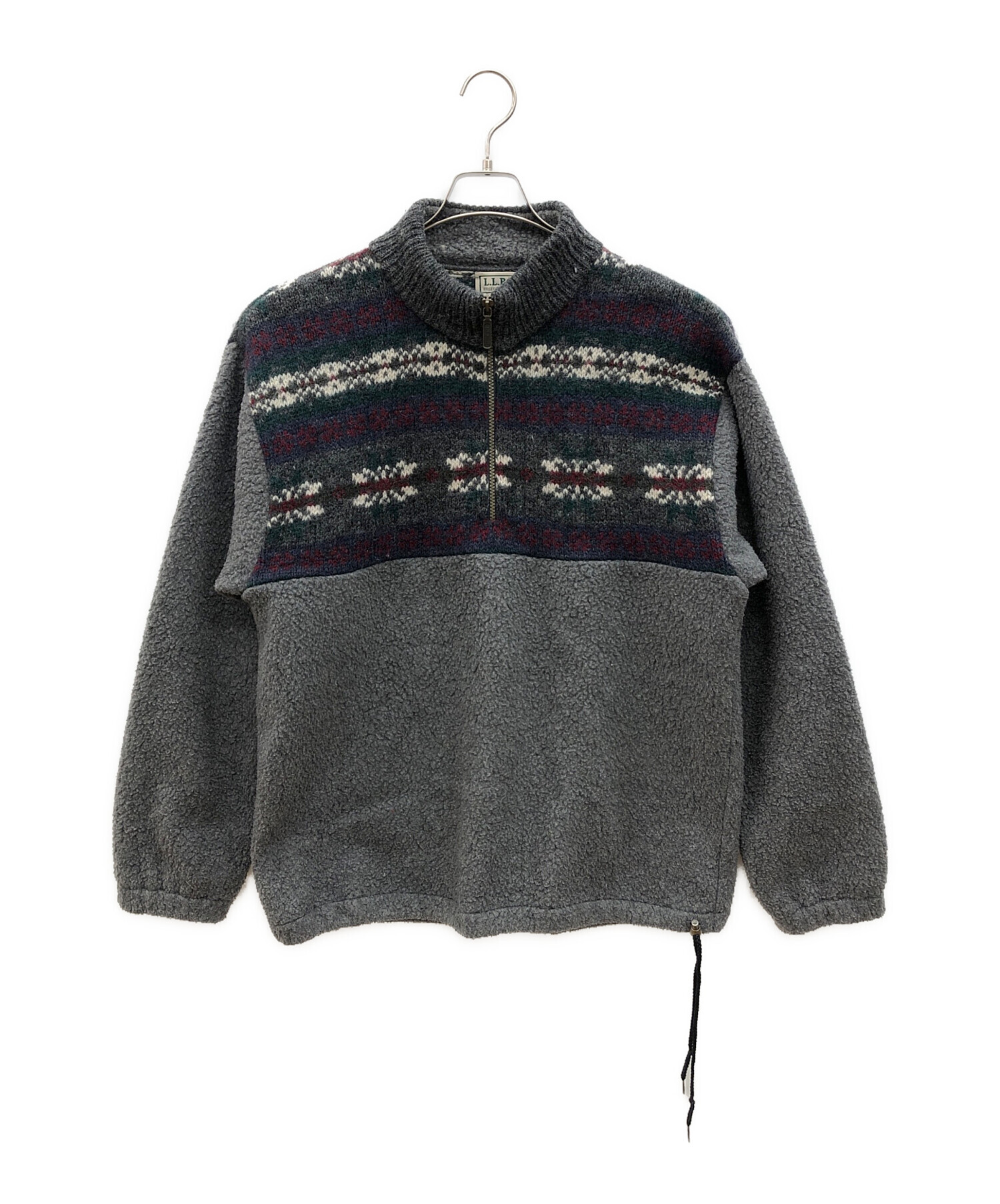 中古・古着通販】L.L.Bean (エルエルビーン) 70sハーフジップニット