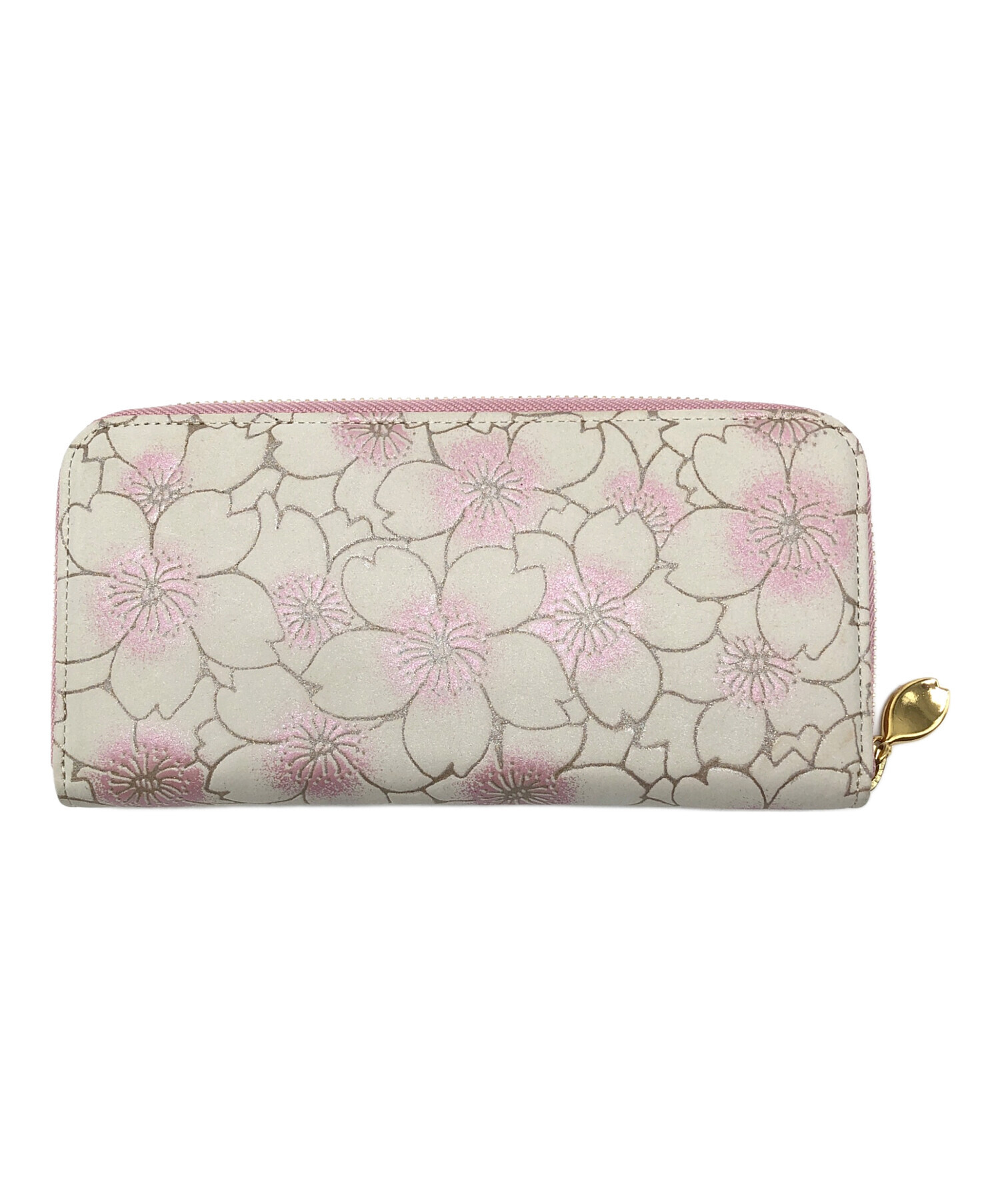 中古・古着通販】AETHER (エーテル) 長財布 ホワイト×ピンク｜ブランド