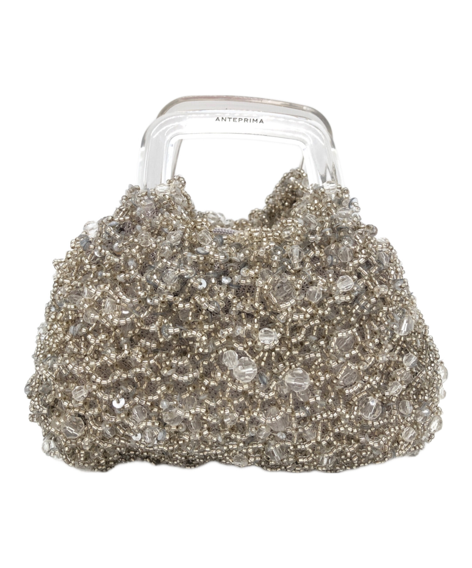 中古 アンテプリマ ハンドバッグ ミニ Aランク ベージュ フラワー レディース あすつく