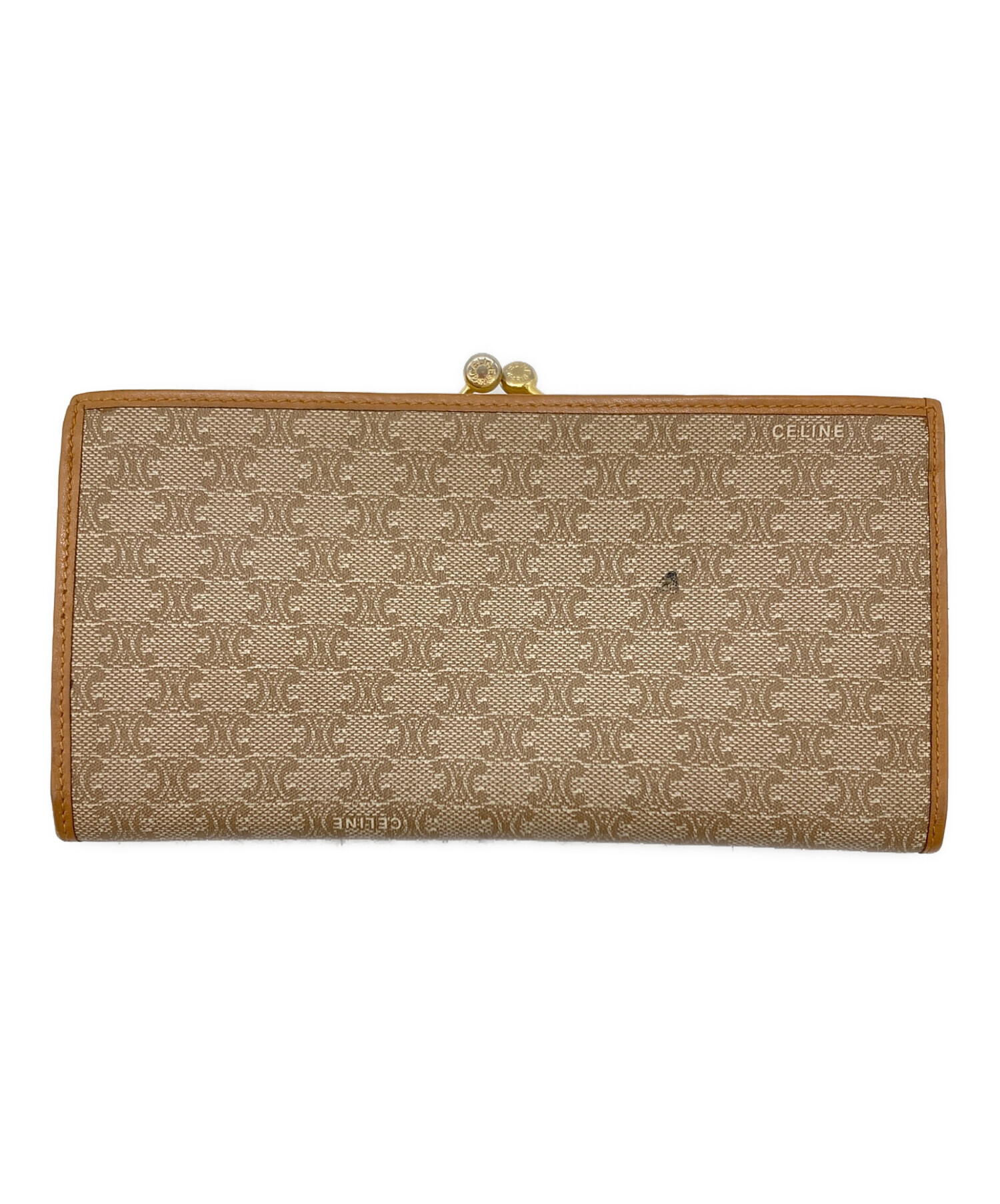 中古・古着通販】CELINE (セリーヌ) 長財布 マカダム ベージュ 