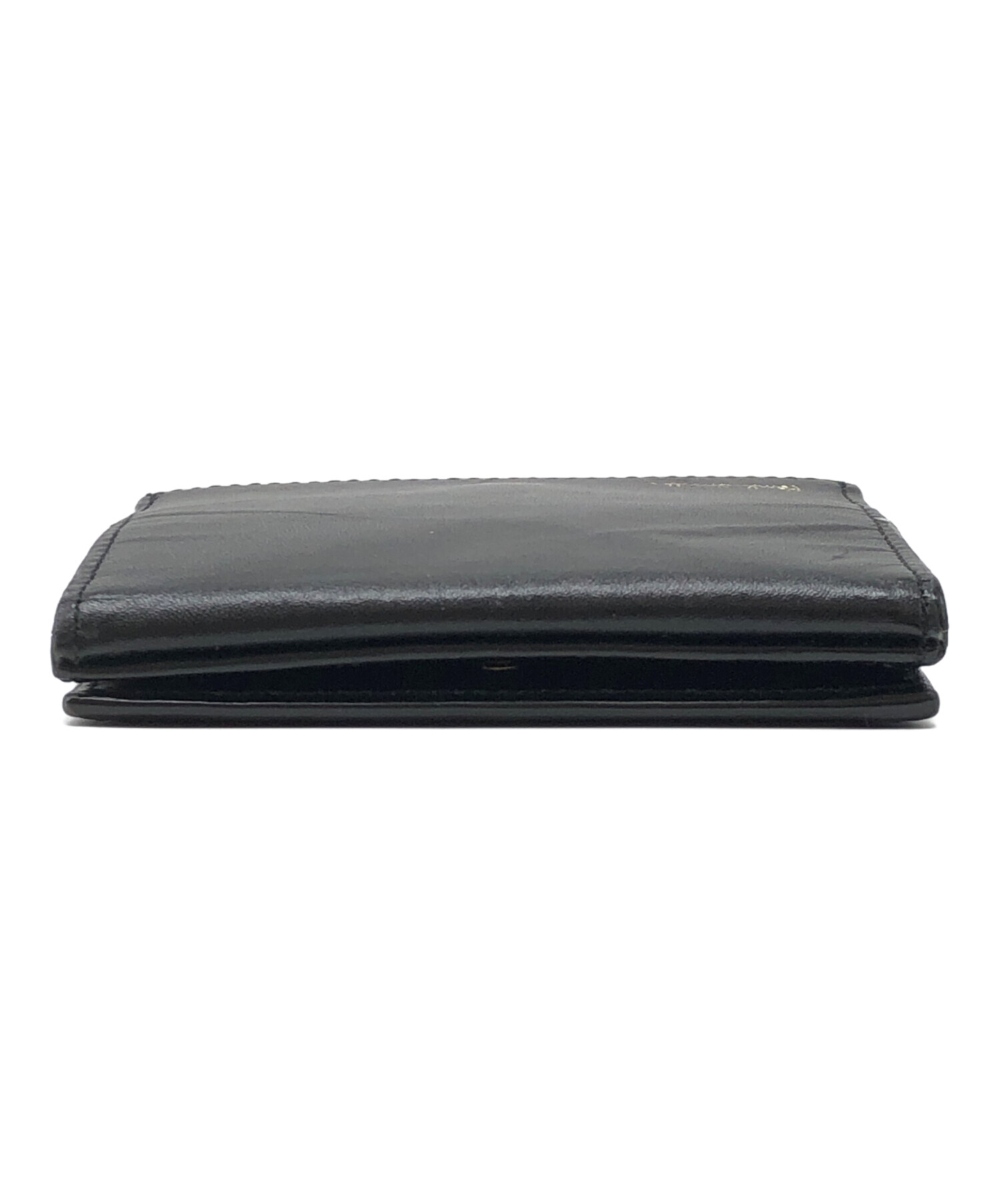 中古・古着通販】PAUL SMITH (ポールスミス) 2つ折り財布 ブラック