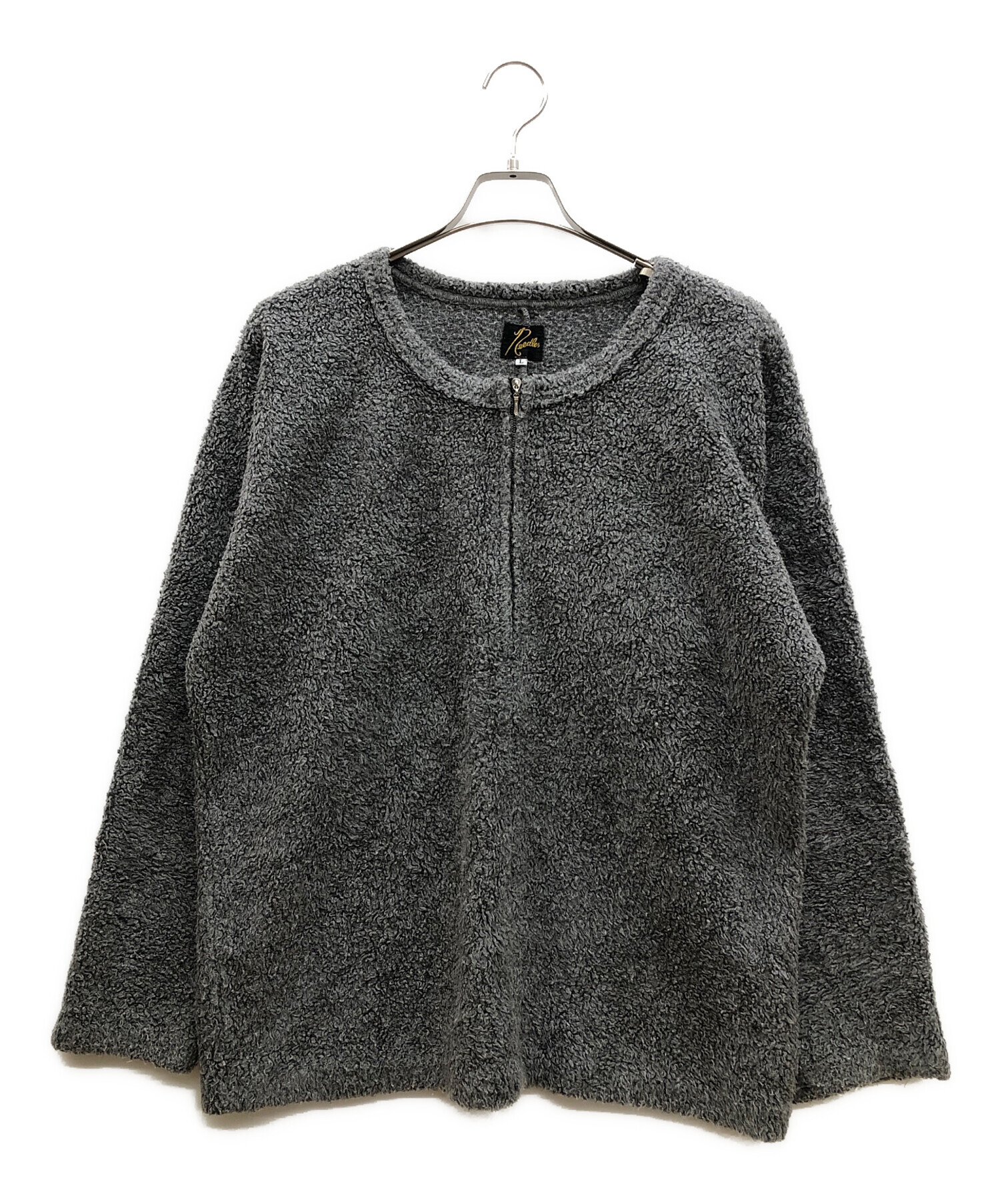 中古・古着通販】Needles (ニードルズ) ハーフジップスウェット グレー