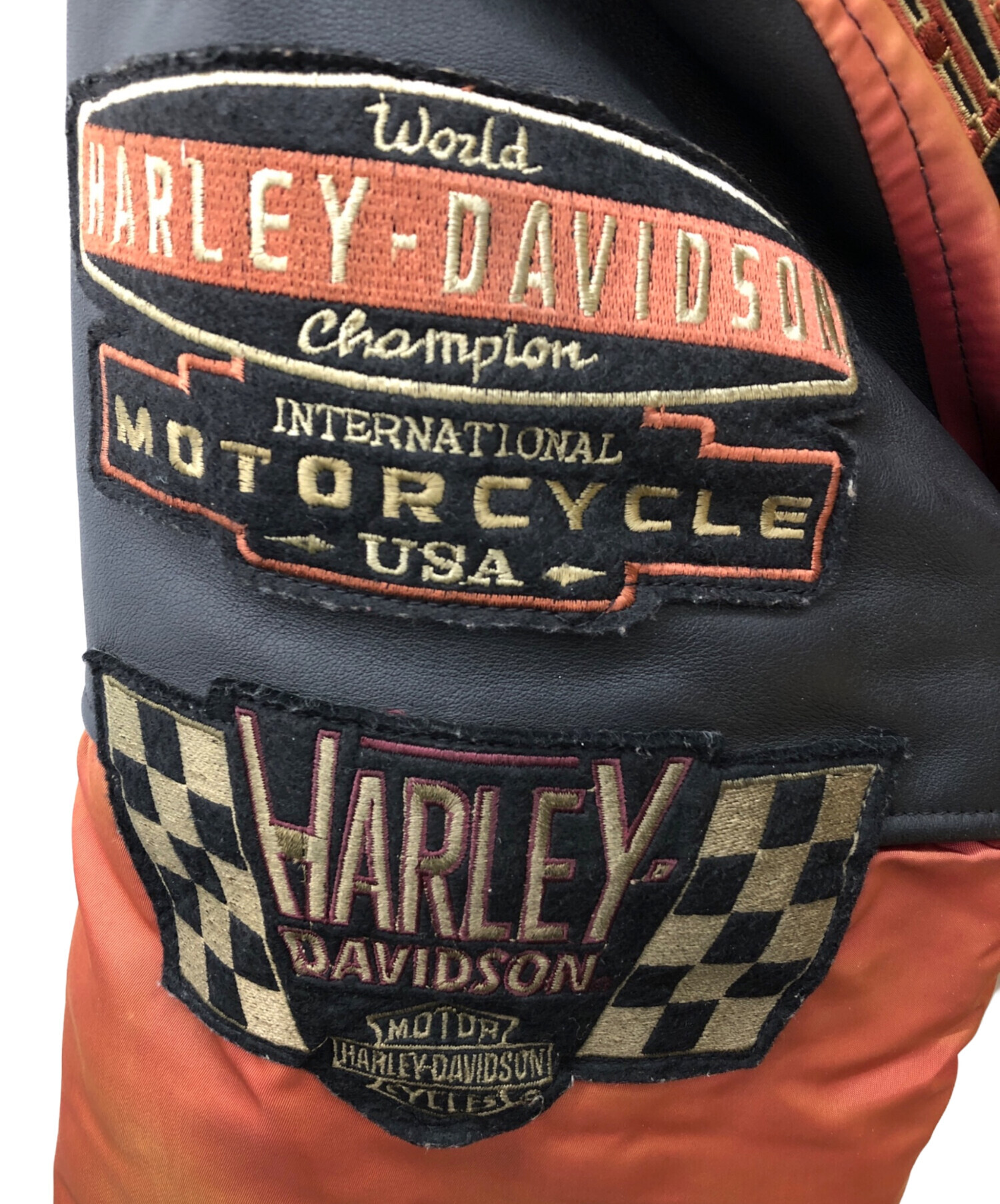 中古・古着通販】HARLEY-DAVIDSON (ハーレーダビッドソン) 90sレザー