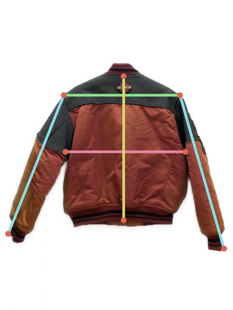 中古・古着通販】HARLEY-DAVIDSON (ハーレーダビッドソン) 90sレザー