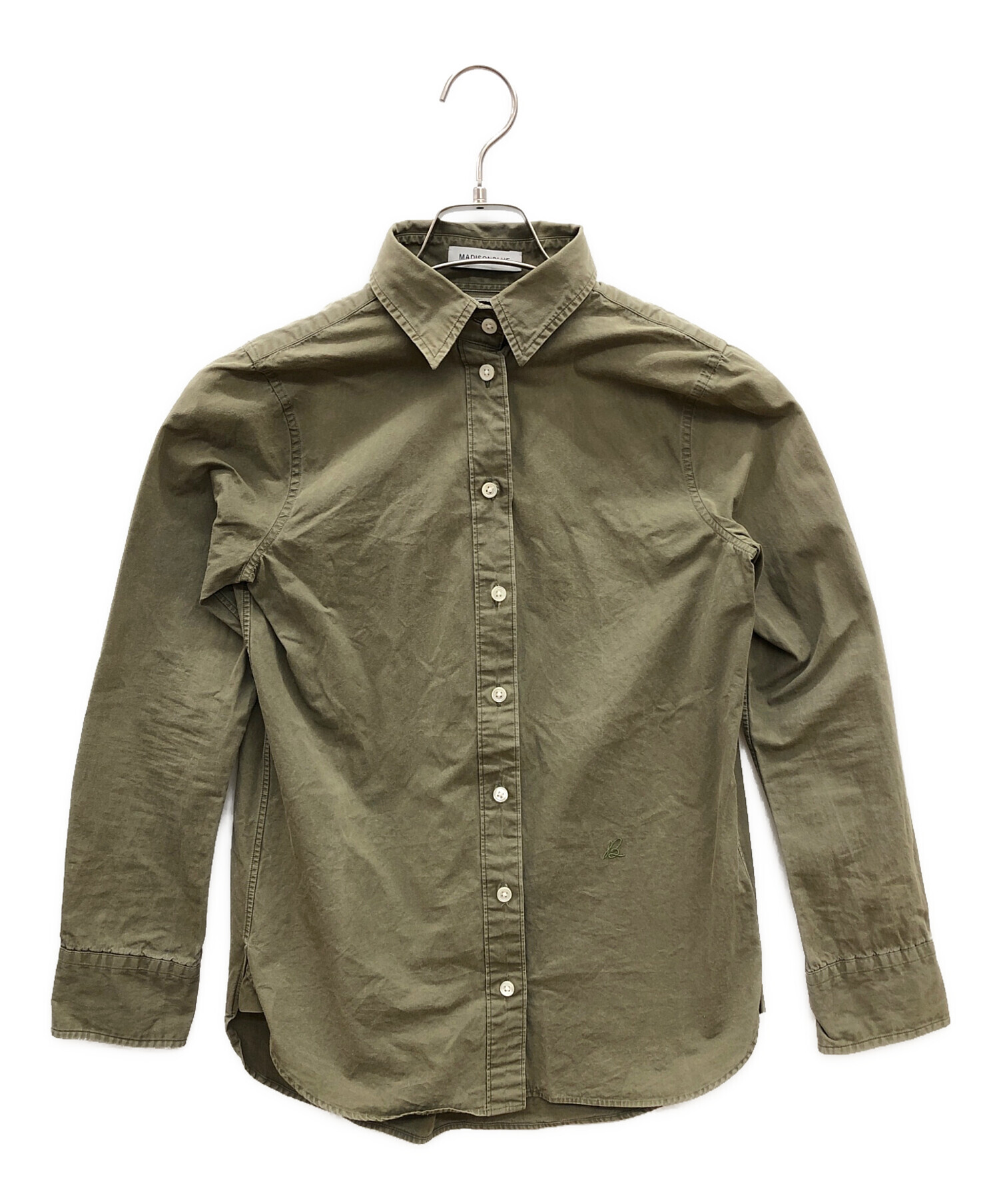 MADISONBLUE 長袖シャツ 02 オリーブグリーン 中古・古着通販】MADISON BLUE (マディソンブルー) 長袖シャツ
