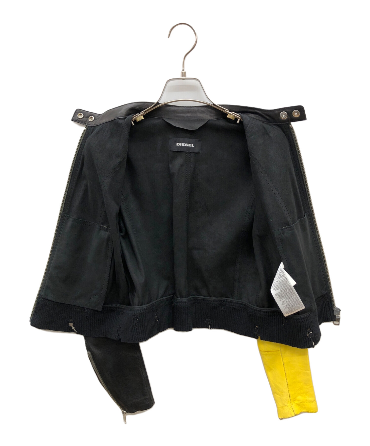 中古・古着通販】DIESEL (ディーゼル) シングルライダースジャケット