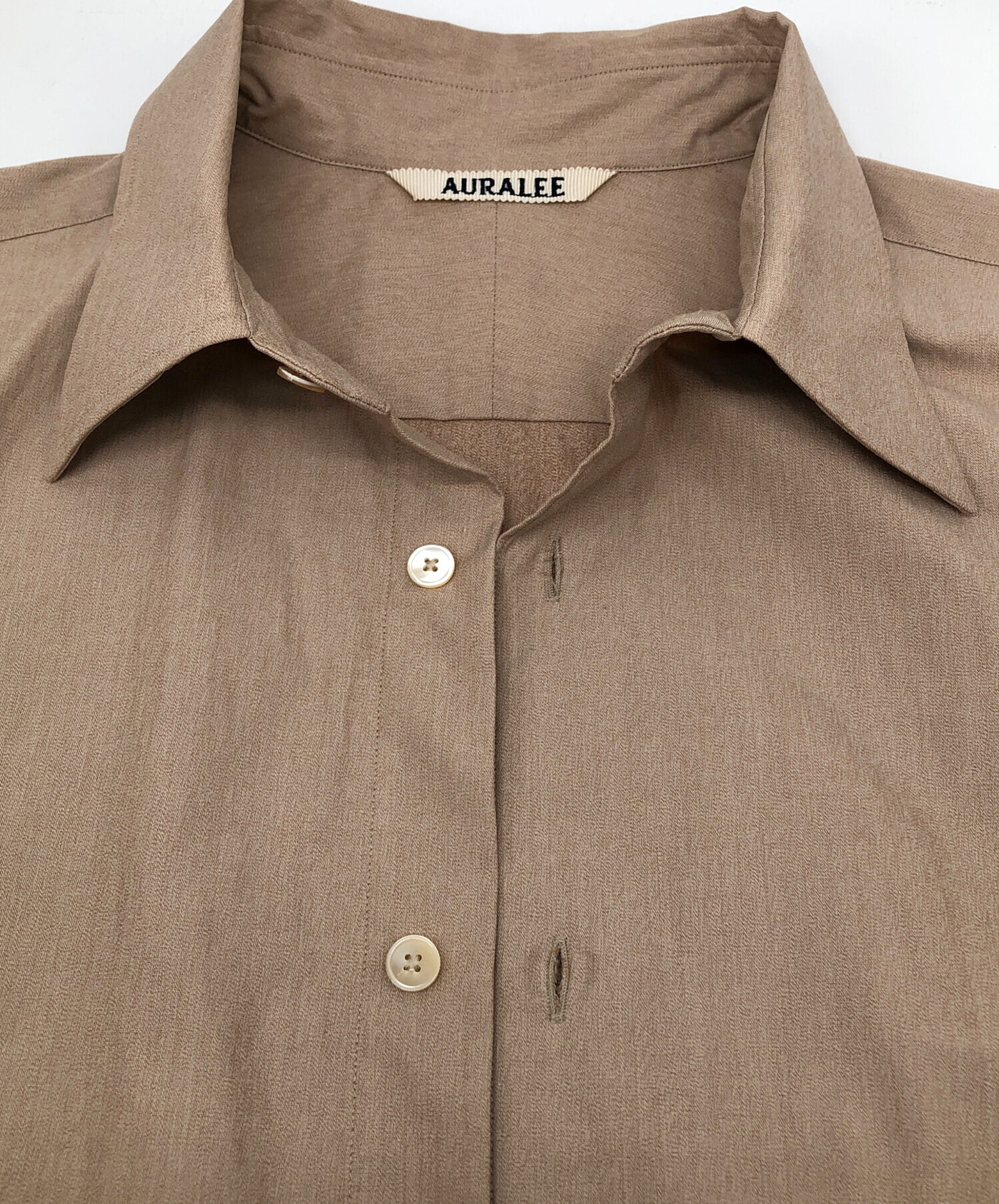 中古・古着通販】AURALEE (オーラリー) シャツ WASHED FINX TWILL