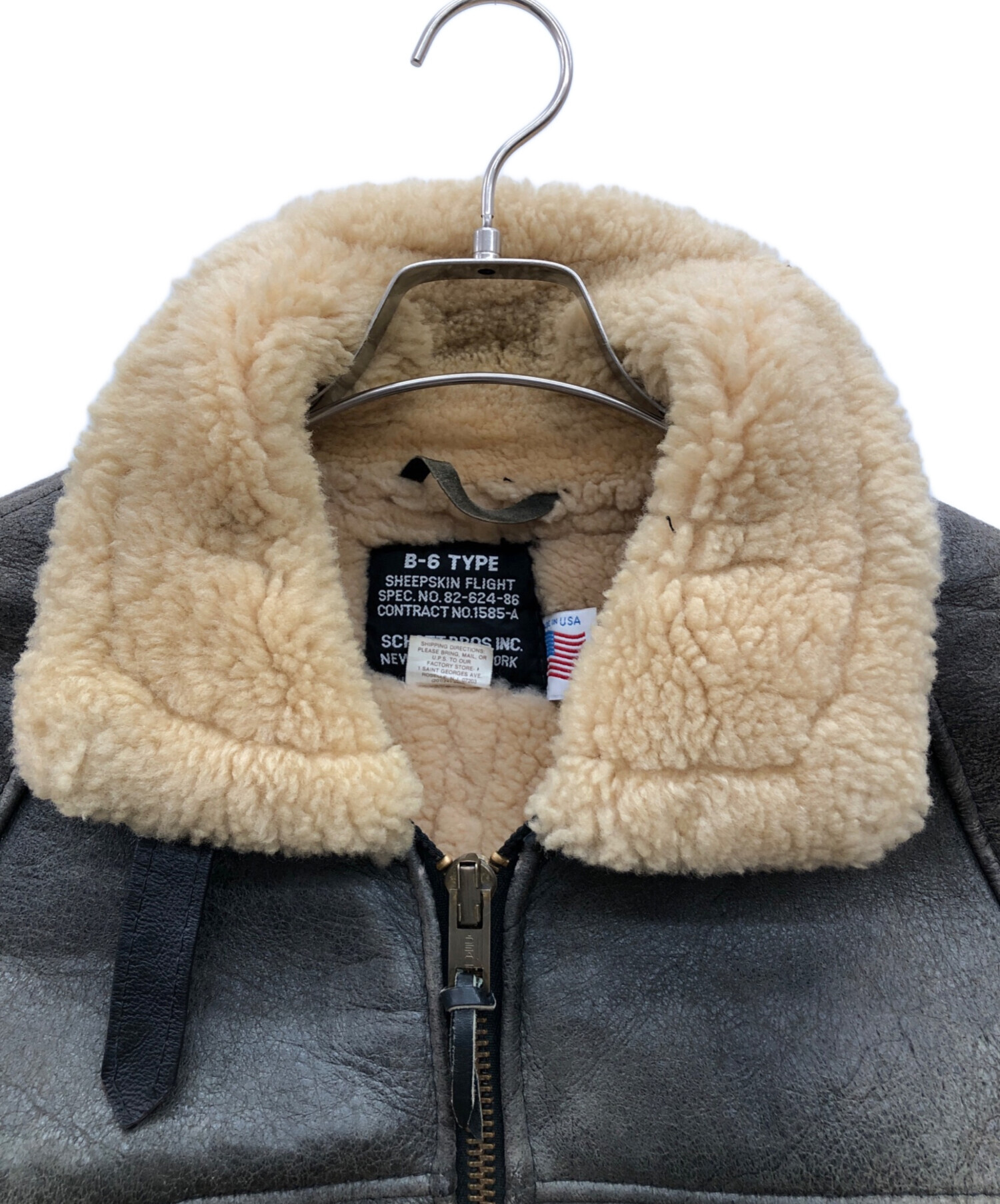 中古・古着通販】Schott (ショット) B-6フライトジャケット グレー