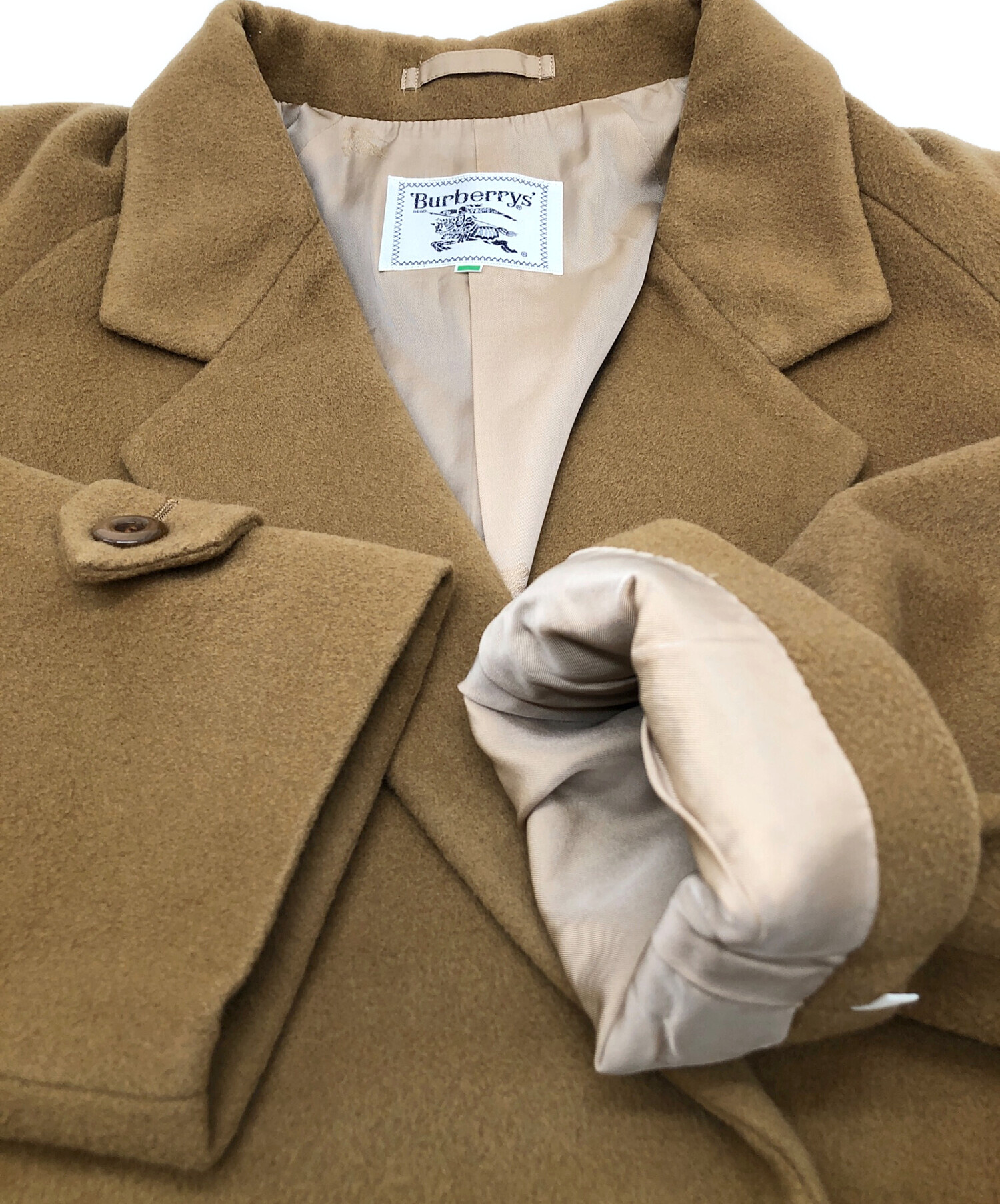 カナダ製 Burberrys バーバリー ウール アルパカ モヘヤ コート 6R カナダ製 Burberrys バーバリー ウール アルパカ モヘヤ コート 6R