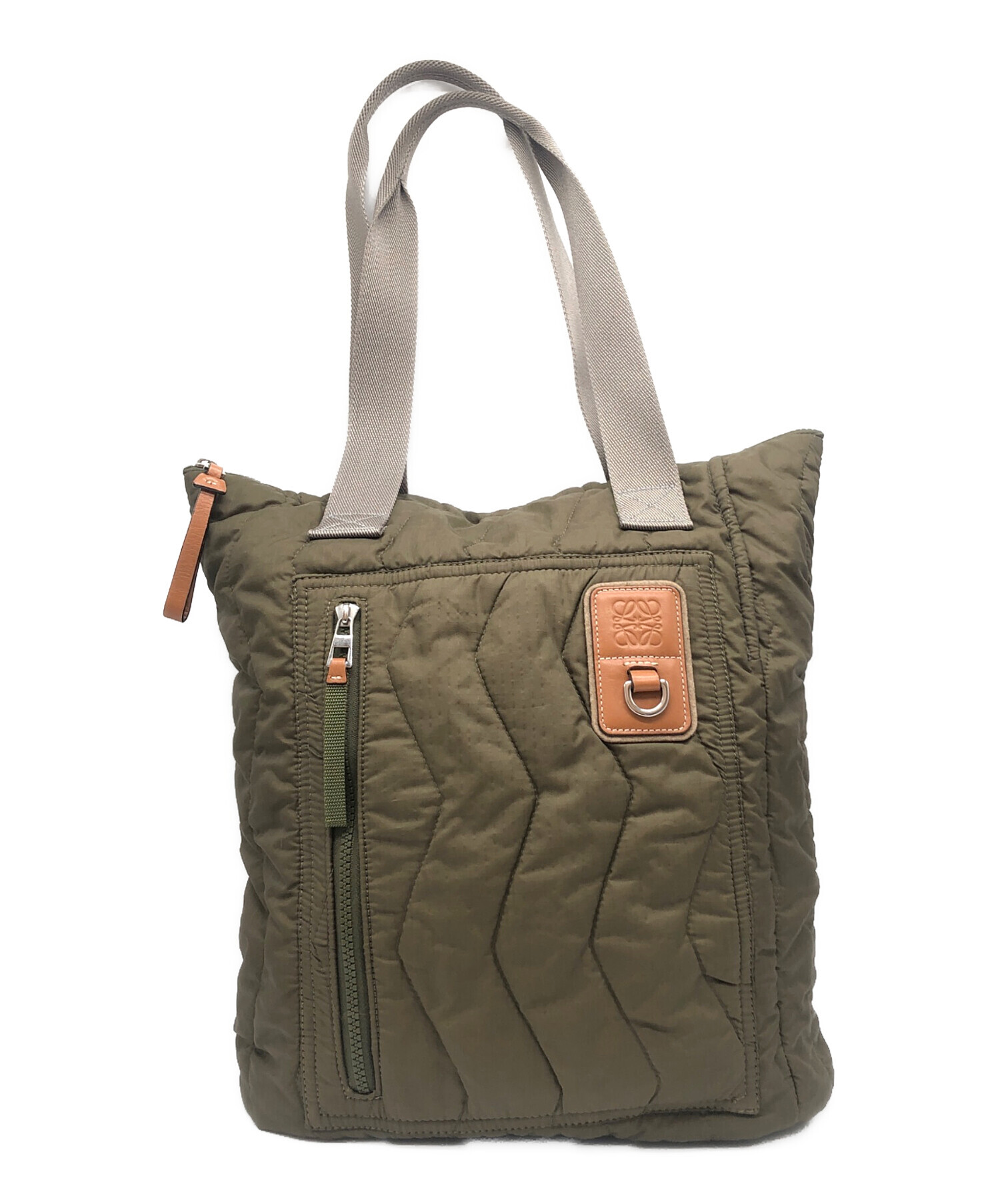 中古・古着通販】LOEWE (ロエベ) トートバッグ オリーブ｜ブランド  