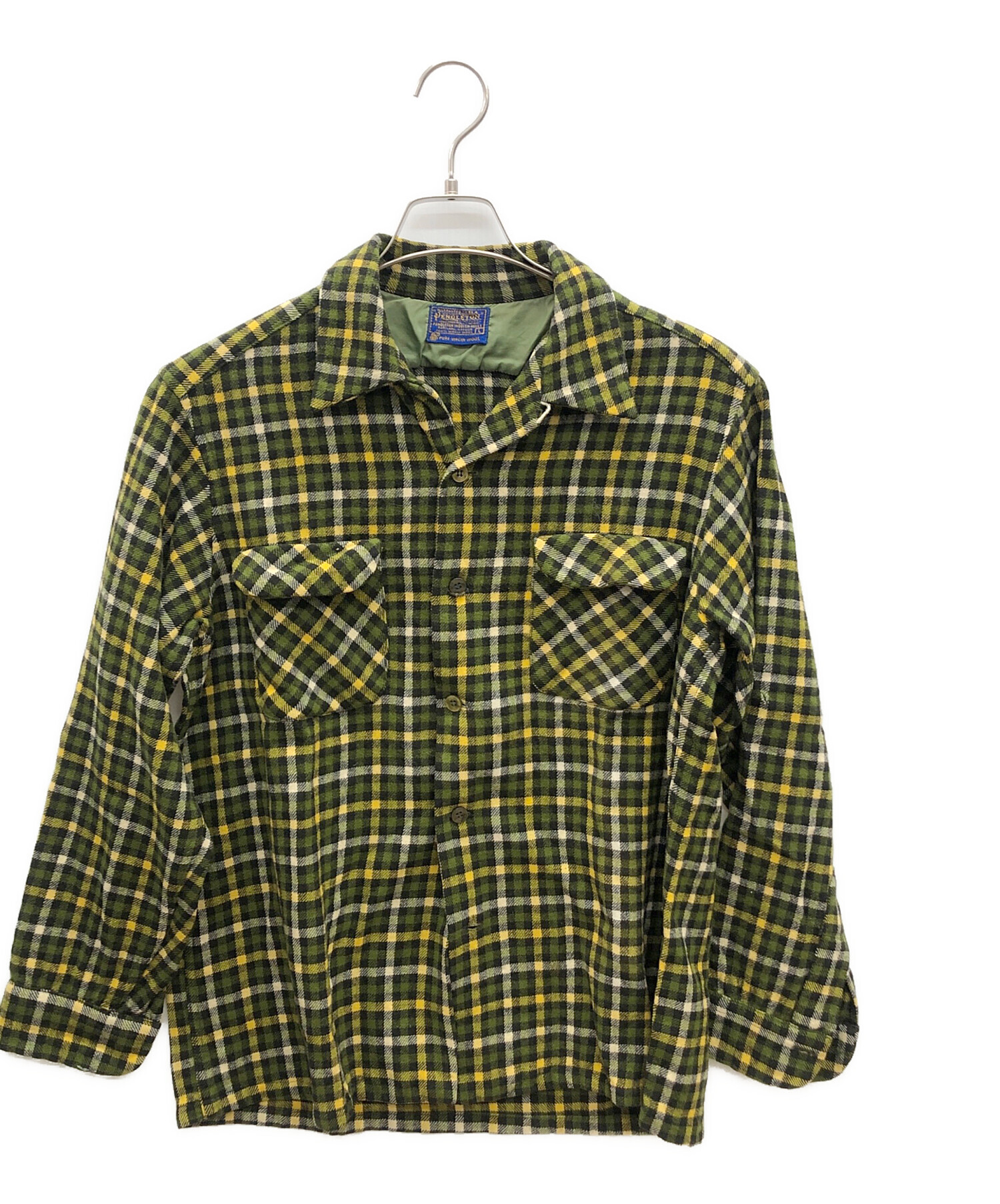 60s PENDOLETON ペンドルトン ウールシャツ M ネルシャツ Pendleton