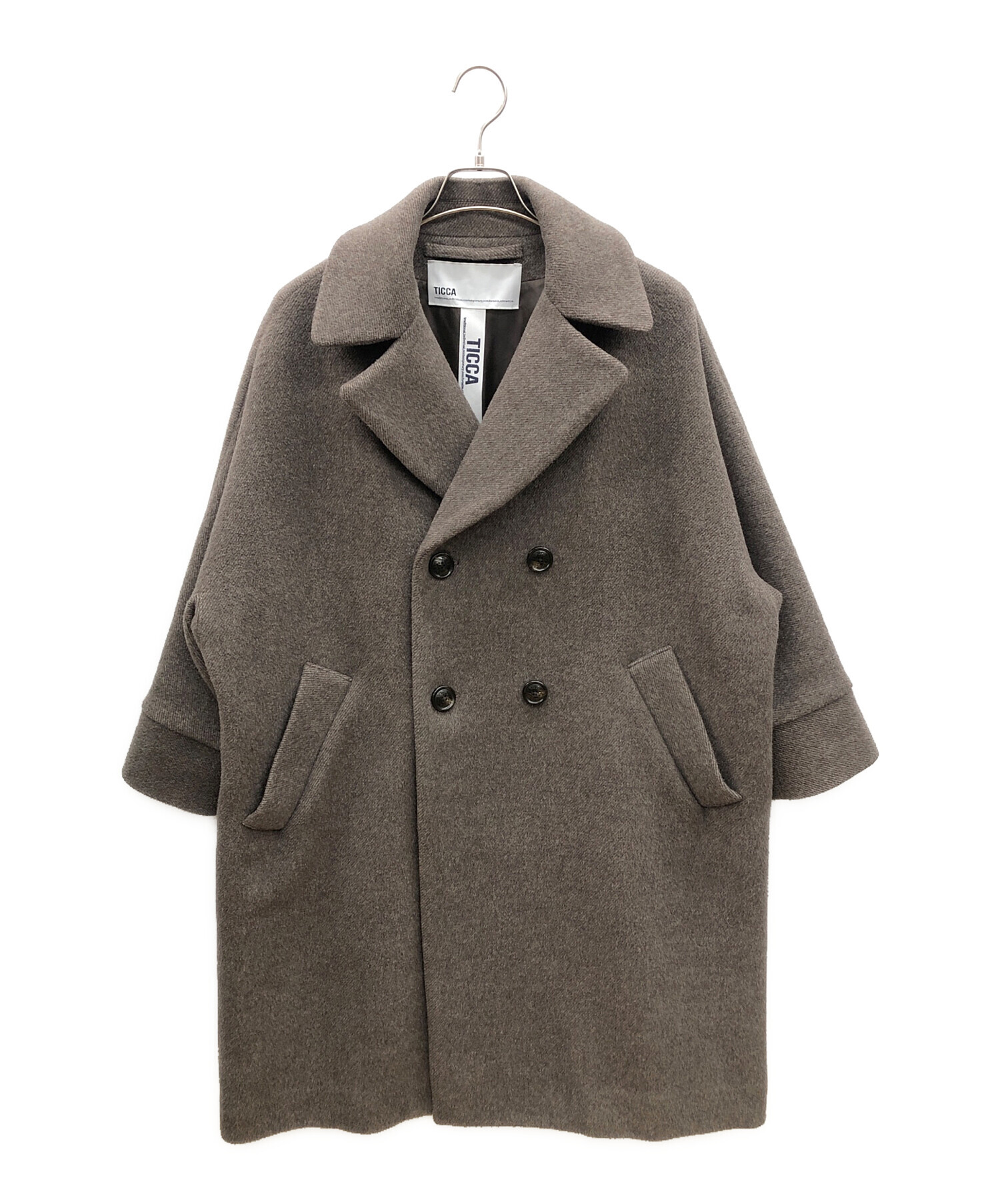未使用品！TICCA テントコート 中古・古着通販】ticca (ティッカ) テントコート ブラウン サイズ:F