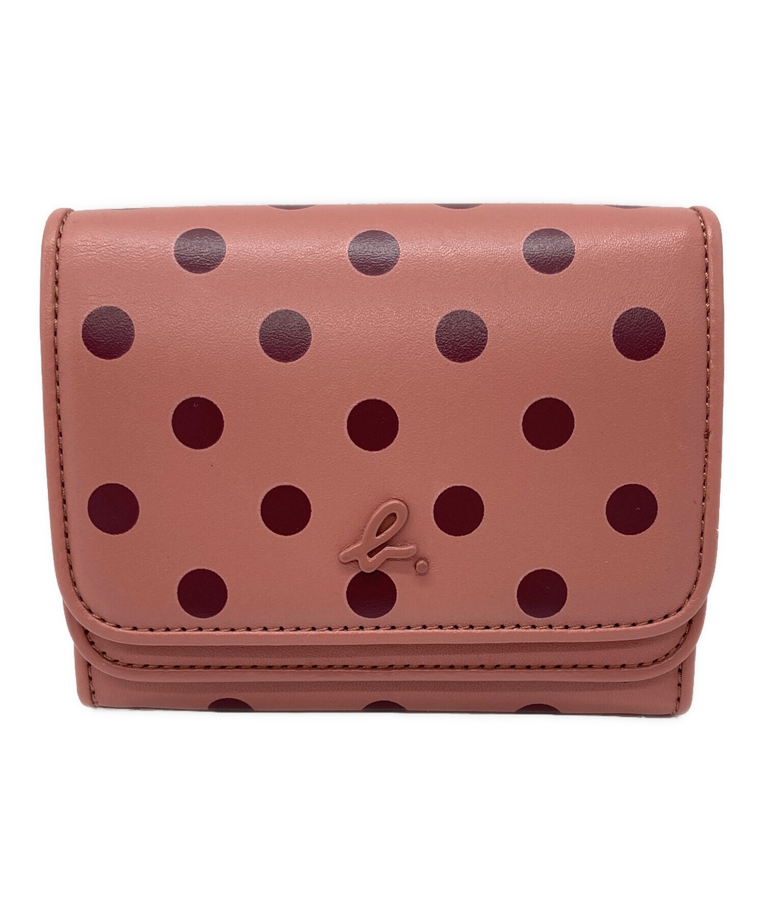 agnès b. アニエスベー　ピンク 折り財布 美品】アニエスベー 二つ折り財布 Agnes b ピンク - メルカリ