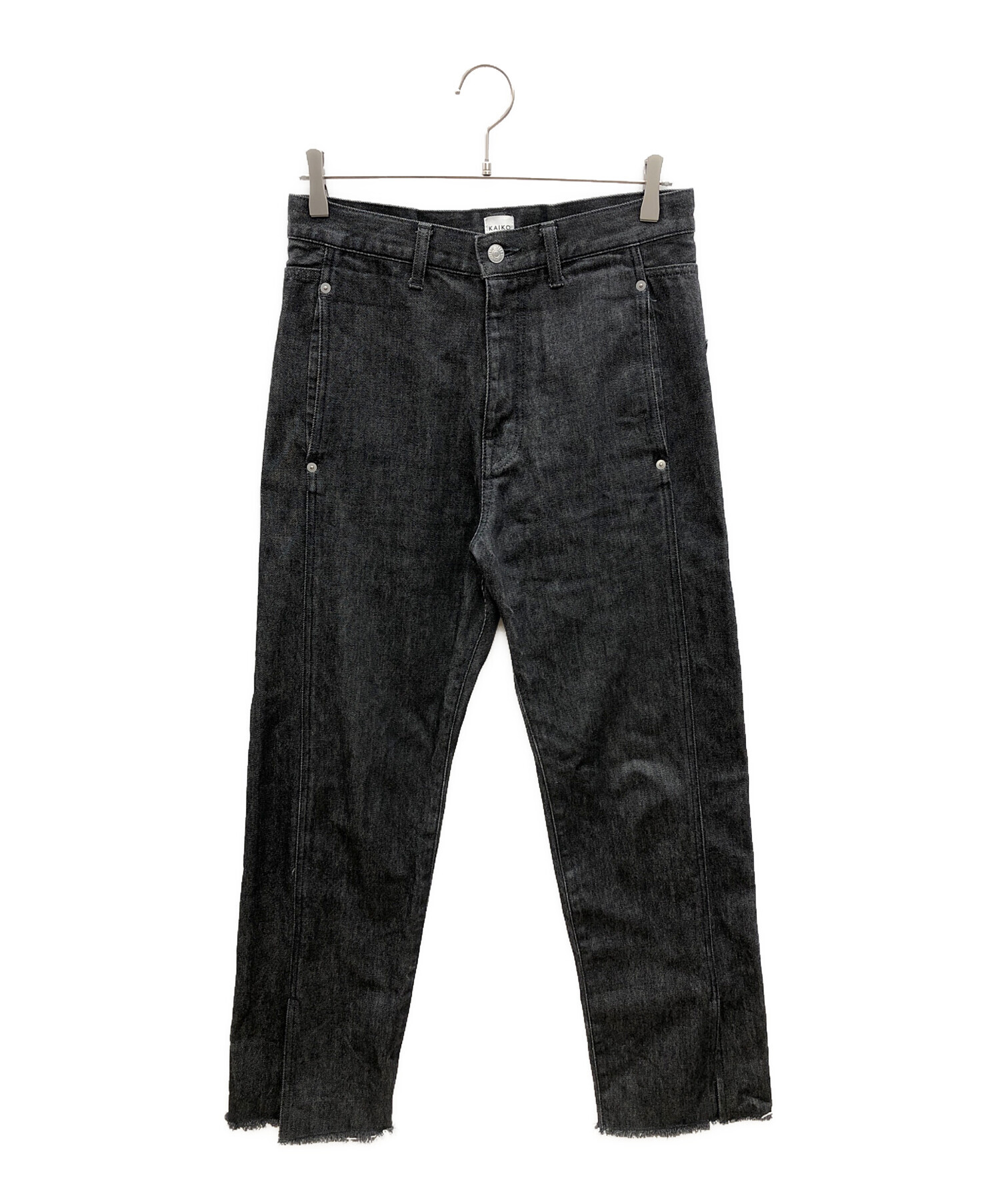 中古・古着通販】kaiko (カイコー) デニムパンツ ブラック サイズ:1