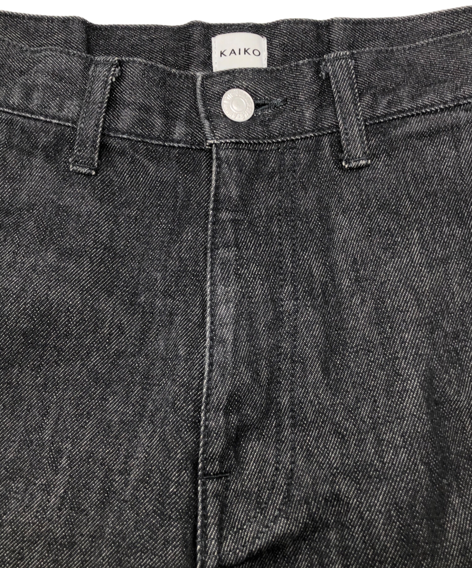中古・古着通販】kaiko (カイコー) デニムパンツ ブラック サイズ:1