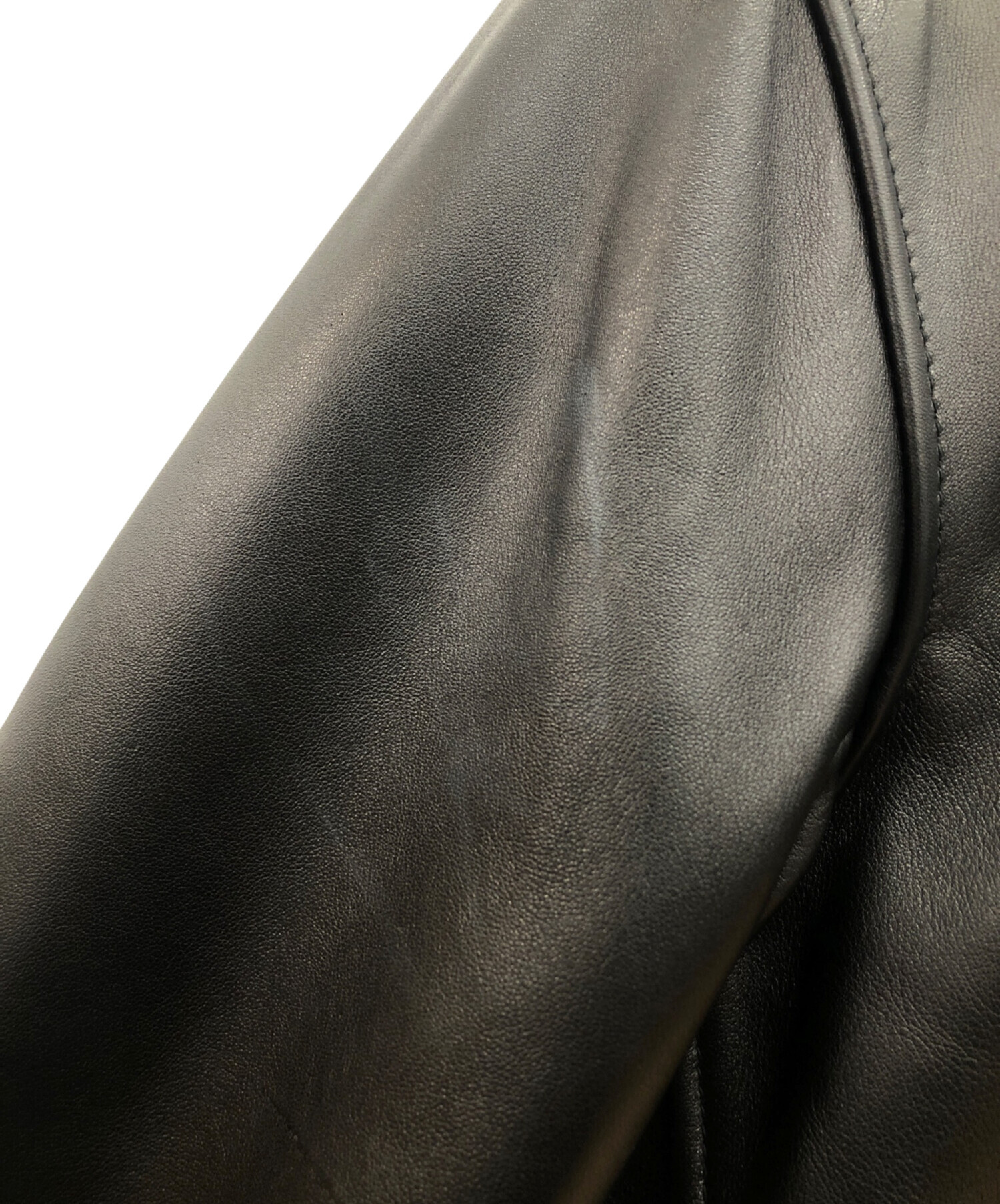 中古・古着通販】KADOYA (カドヤ) ライダースジャケット ブラック