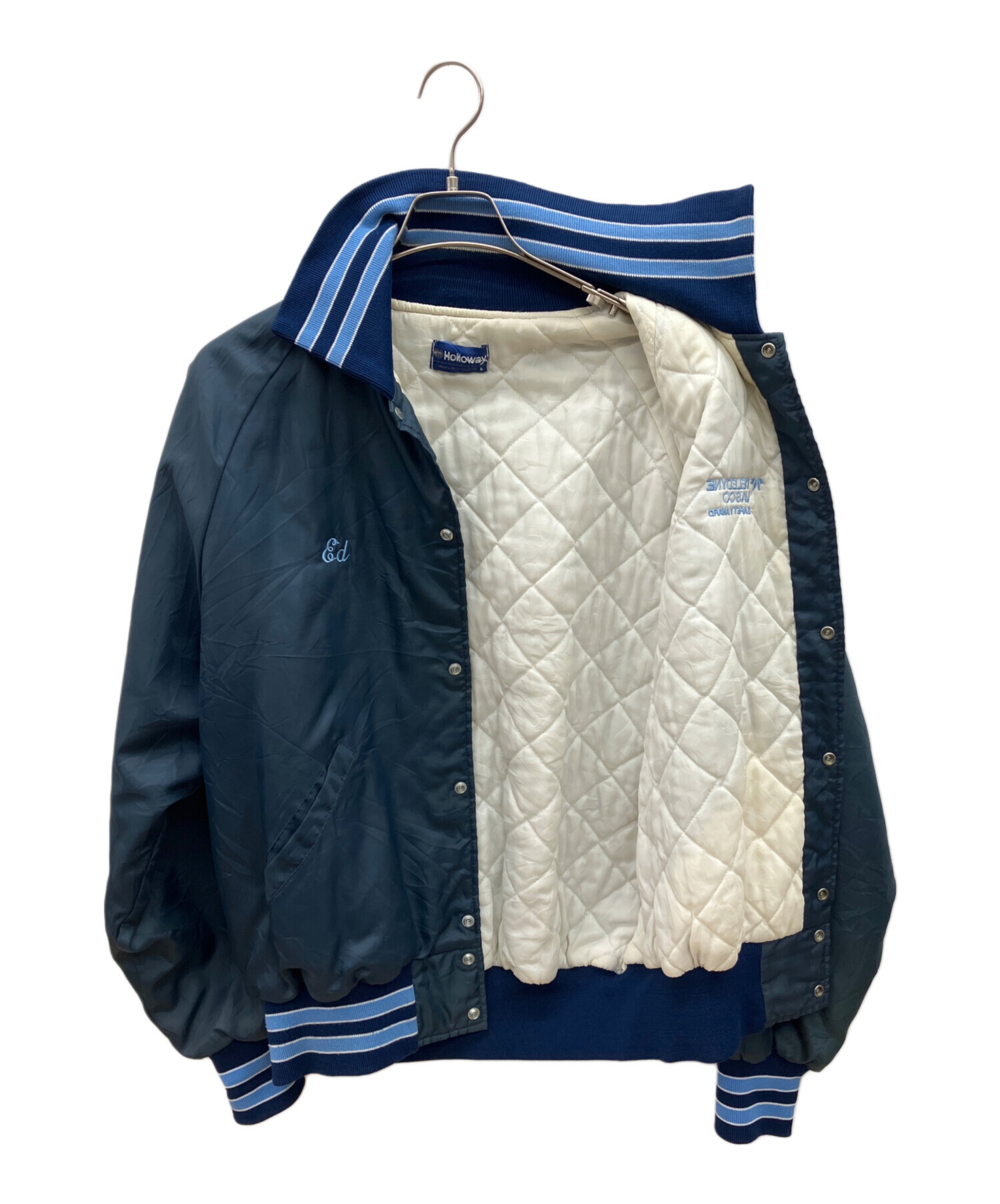 中古・古着通販】Holloway (ホロウェイ) 70sスタジャン 古着 ネイビー