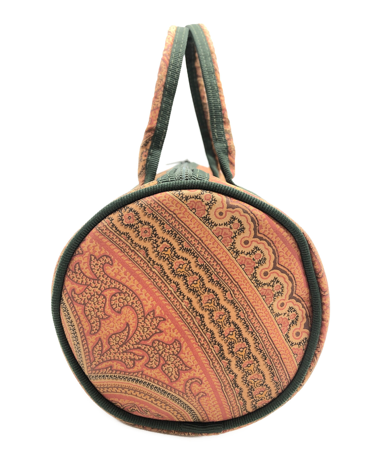 中古・古着通販】ETRO (エトロ) ミニボストンバッグ ブラウン×グリーン