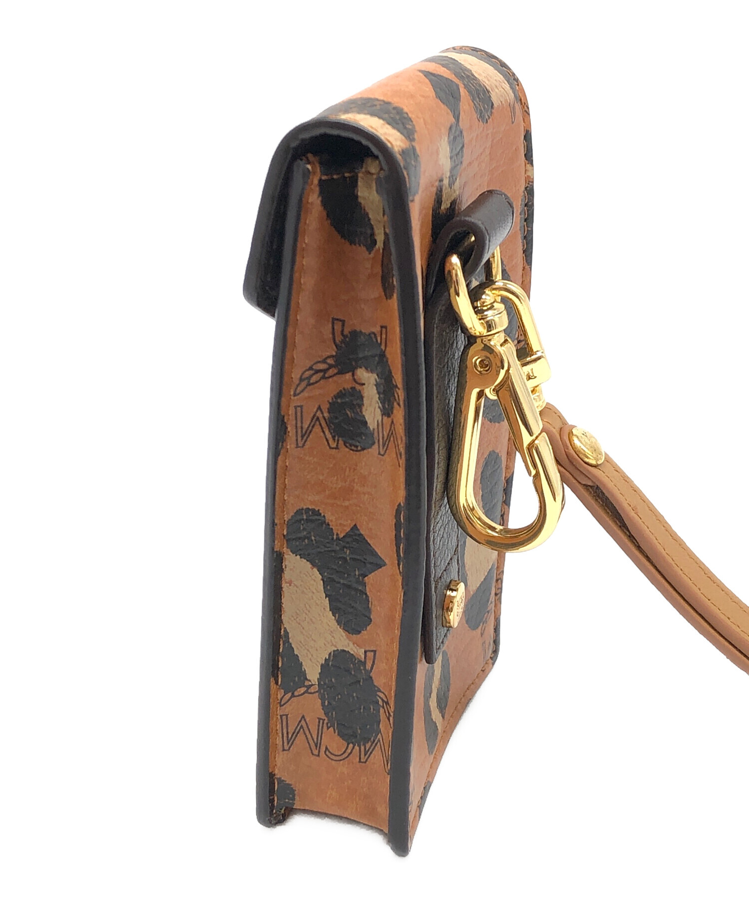 美品 MCM レオパード エンブレム ロゴ レザー フックケース 美品 MCM レオパード エンブレム ロゴ レザー フックケース 美品！ MCM