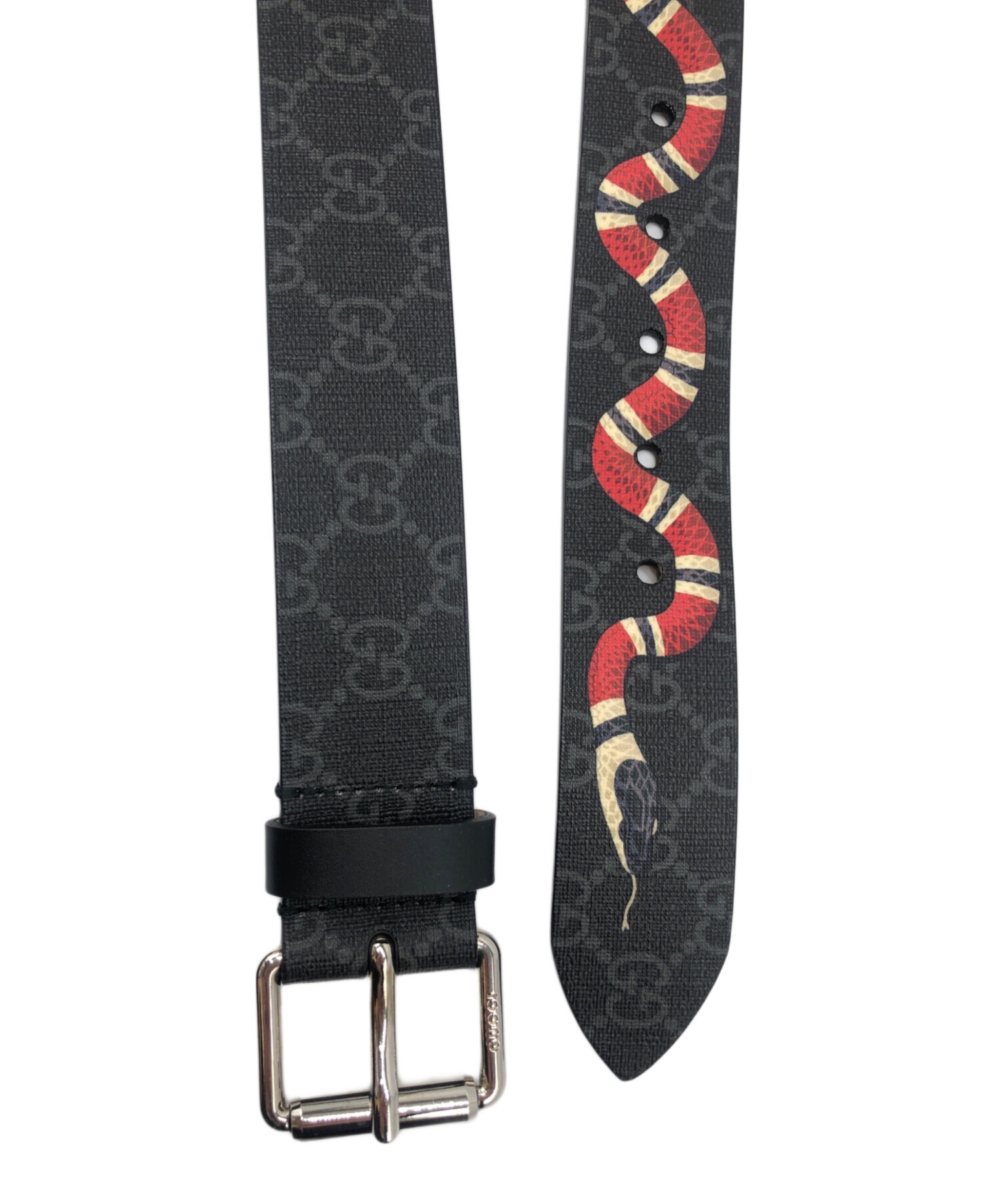 中古・古着通販】GUCCI (グッチ) GGスプリーム ブラック サイズ:90・36