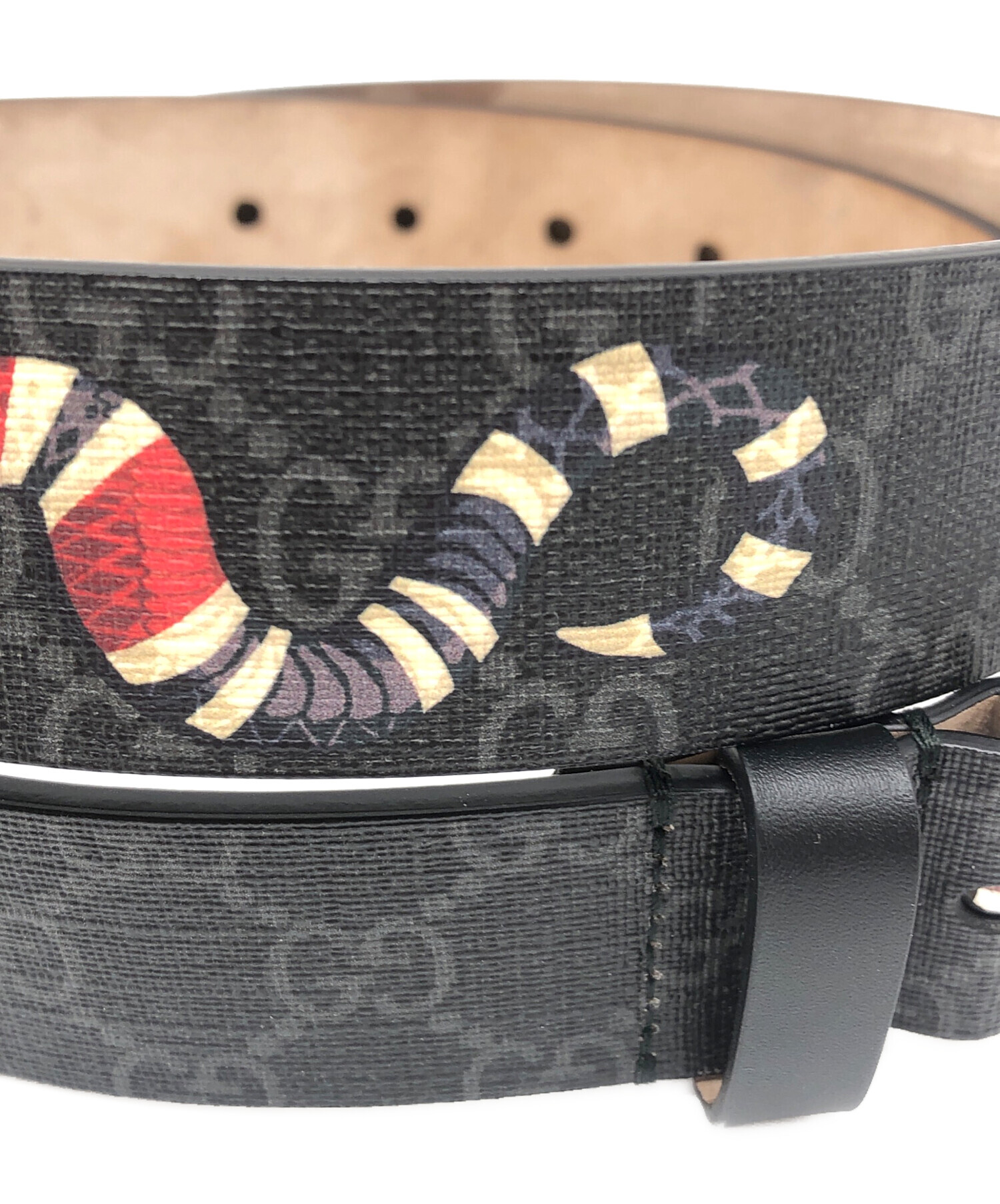 中古・古着通販】GUCCI (グッチ) GGスプリーム ブラック サイズ:90・36 