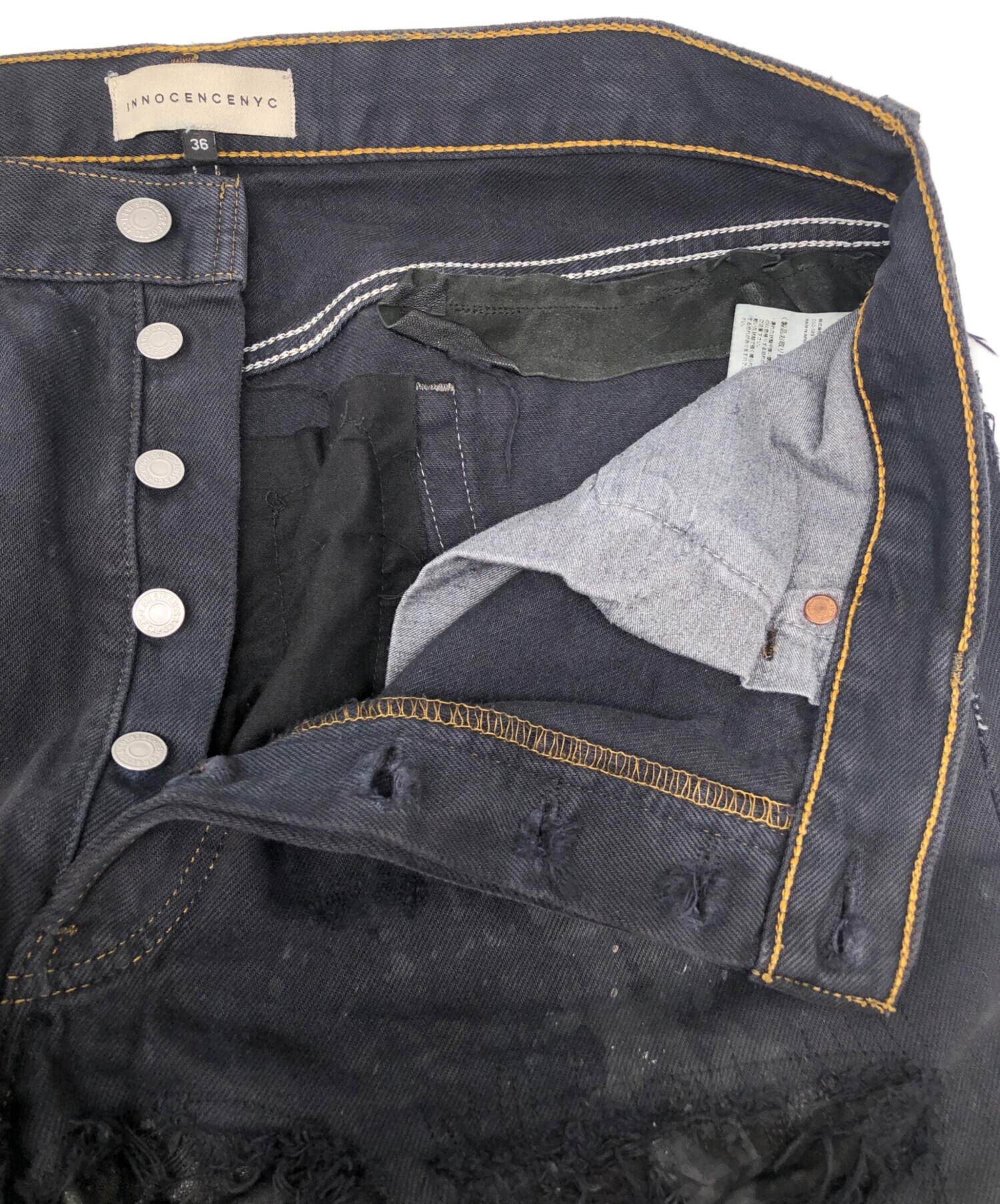 中古・古着通販】INNOCENCE NYC (イノセンス ニューヨーク) デストロイ