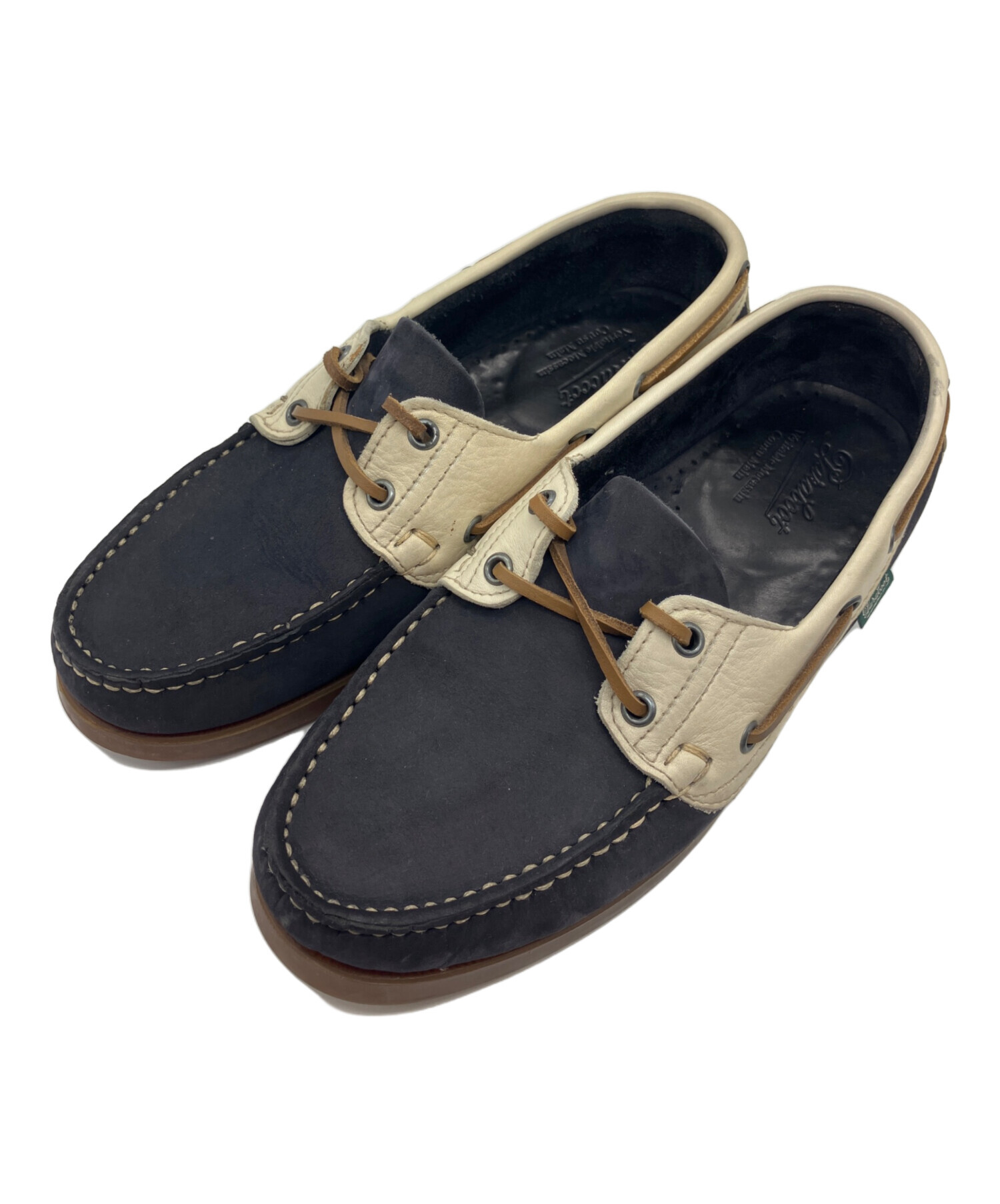 中古・古着通販】PARABOOT (パラブーツ) デッキシューズ ネイビー 