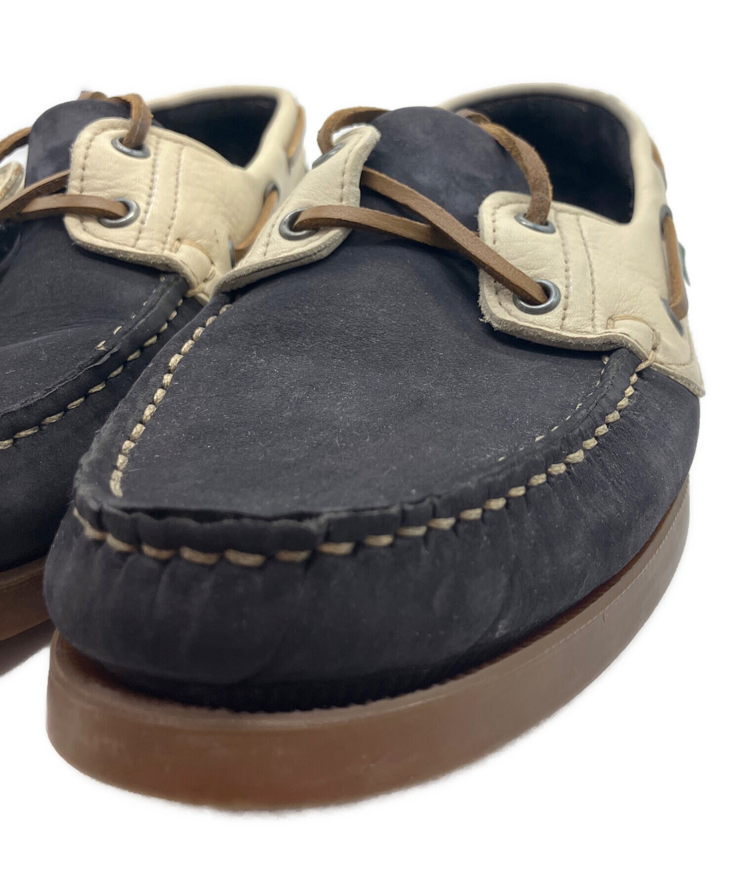 中古・古着通販】PARABOOT (パラブーツ) デッキシューズ ネイビー 