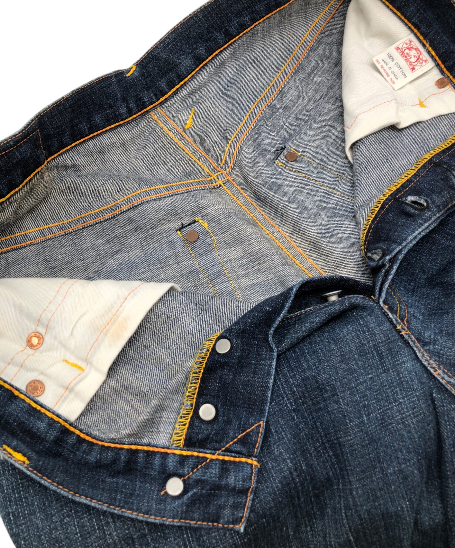 新品　EVISU Heritage インディゴデニム　A3009 エビス　W34 EVISU HERITAGE デニムパンツ インディゴ 36 - メルカリ