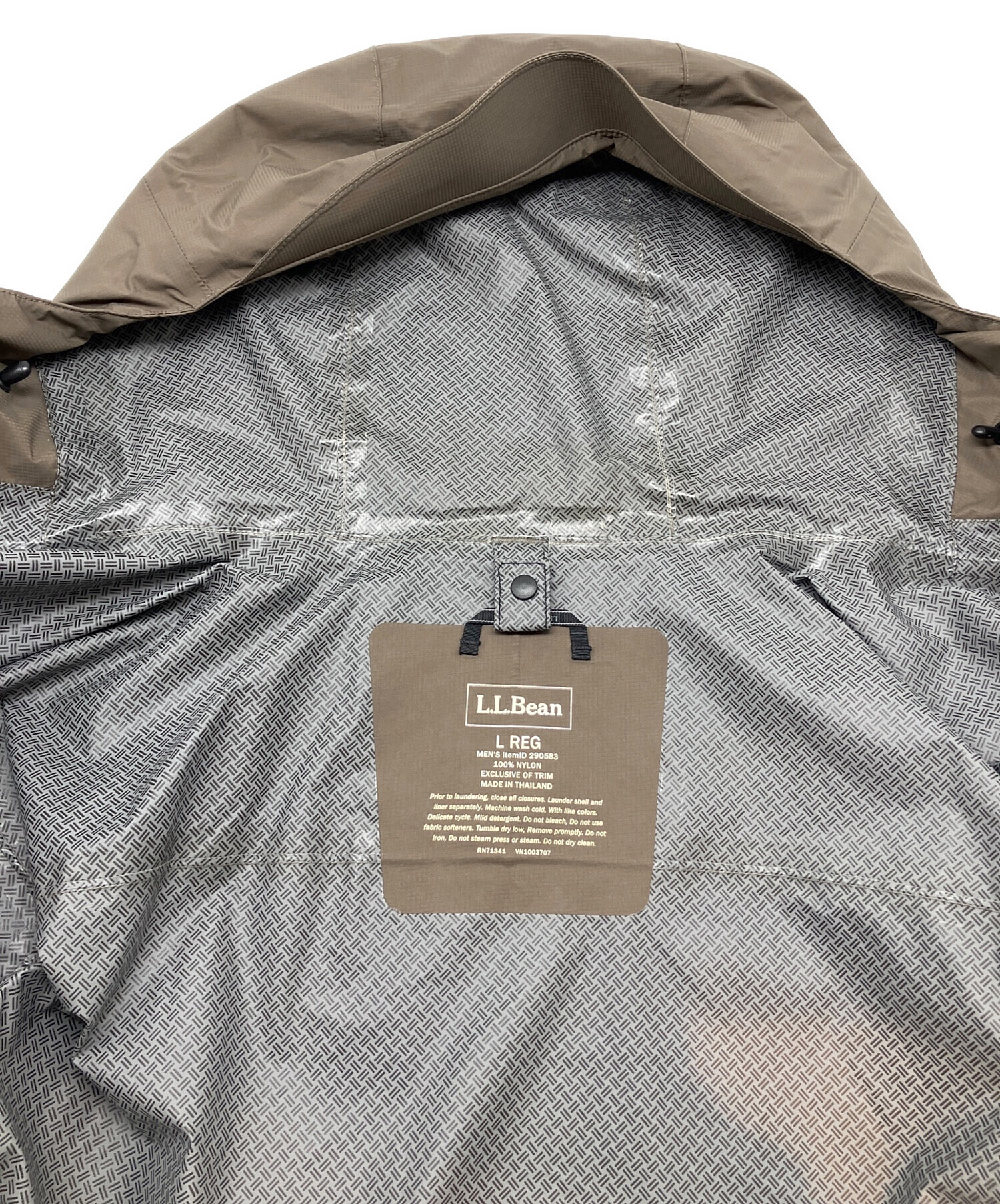 中古・古着通販】L.L.Bean (エルエルビーン) ナイロンパーカー カーキ 