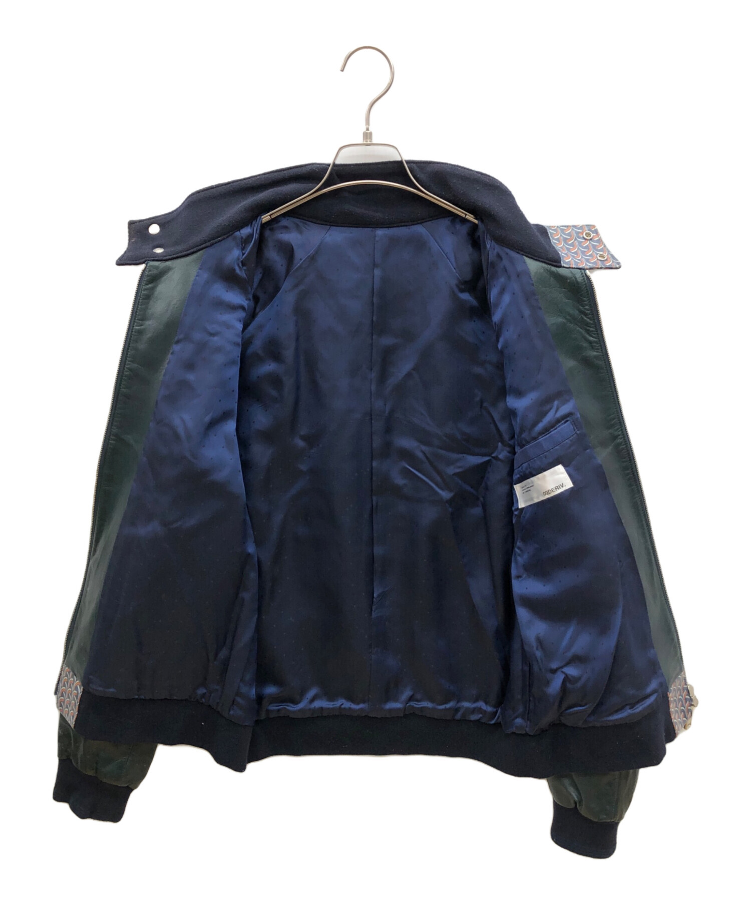 中古・古着通販】02DERIV (ツーディライヴ) レザージャケット グリーン