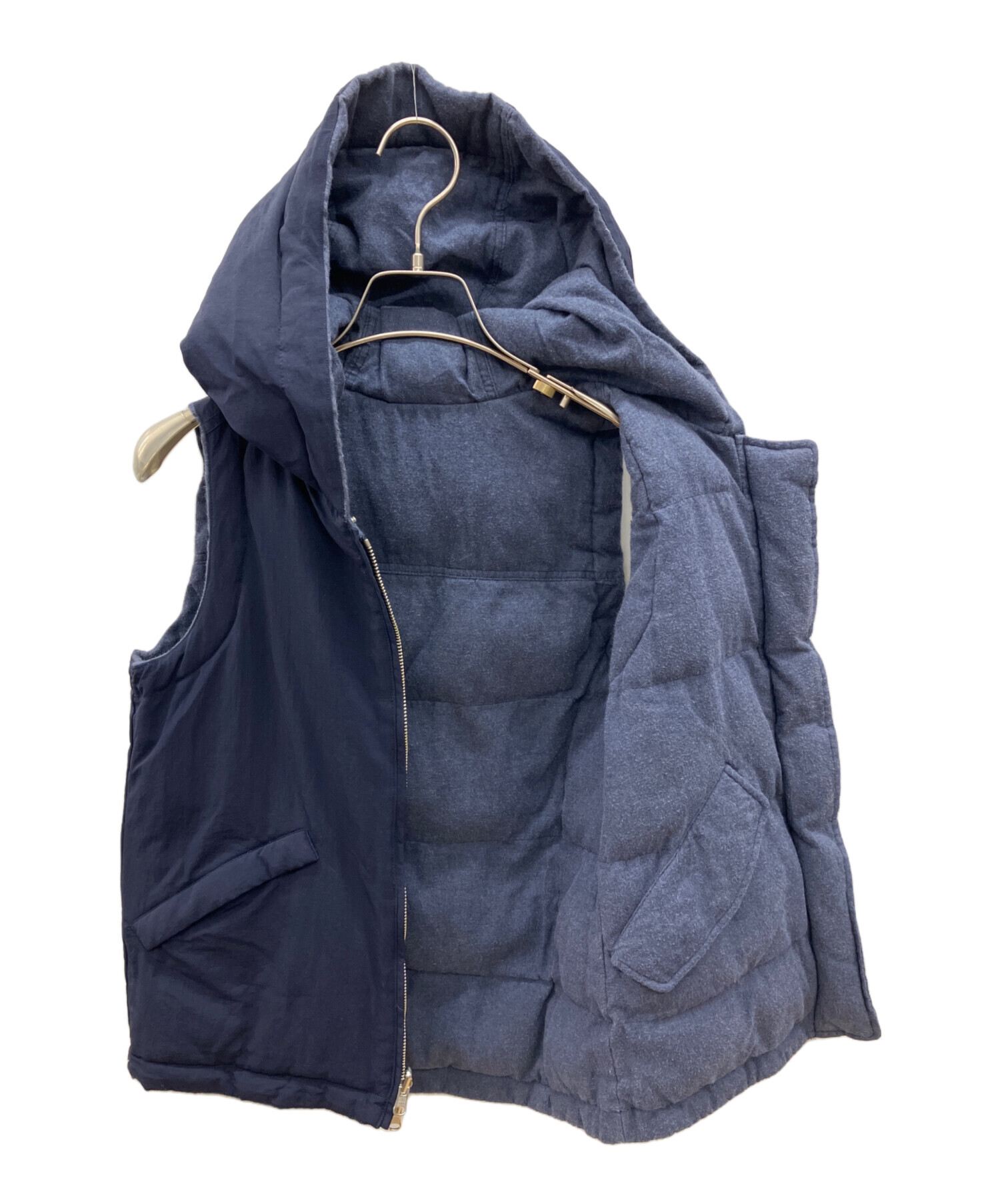 中古・古着通販】LACOSTE (ラコステ) 中綿ベスト ネイビー サイズ:34 