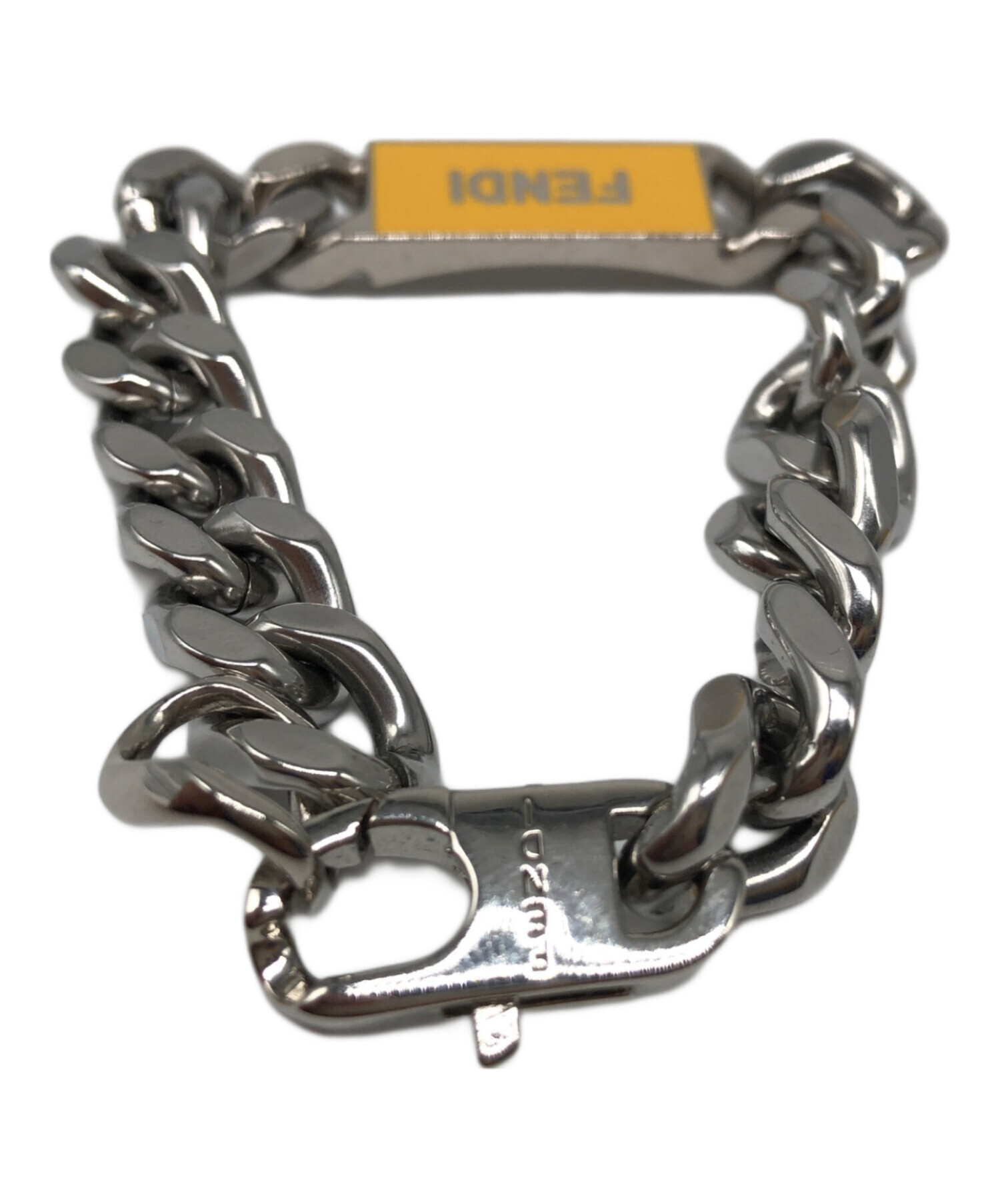 FENDI ブレスレット　MADE IN ITALY　傷・変形等あり 中古・古着通販】FENDI (フェンディ) チェーンブレスレット シルバー