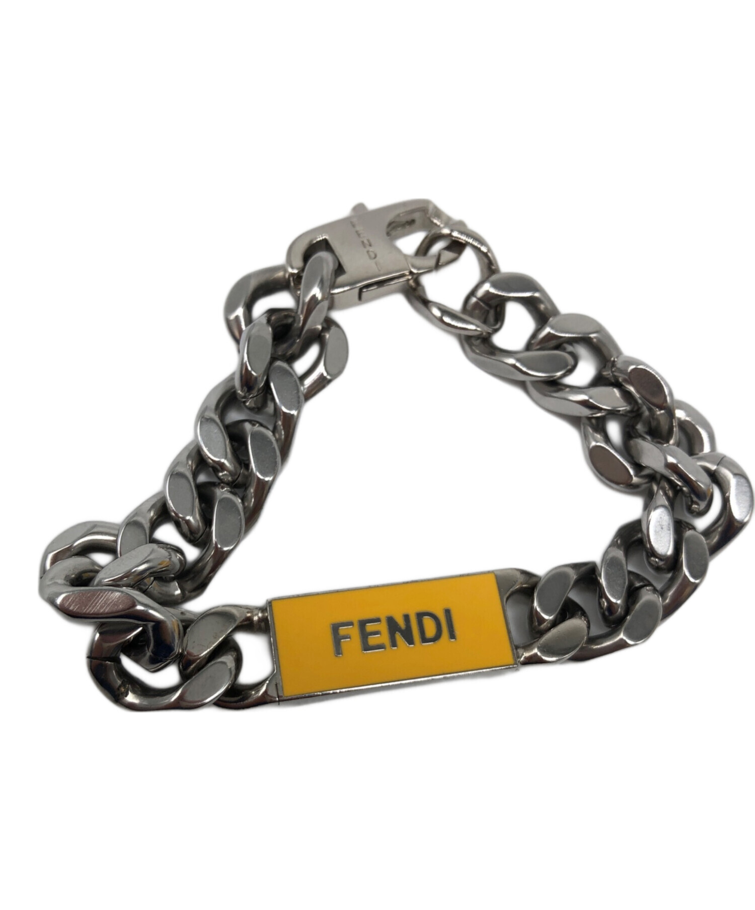 Fendi チェーンブレスレット FENDI シルバー チェーンブレスレット fe