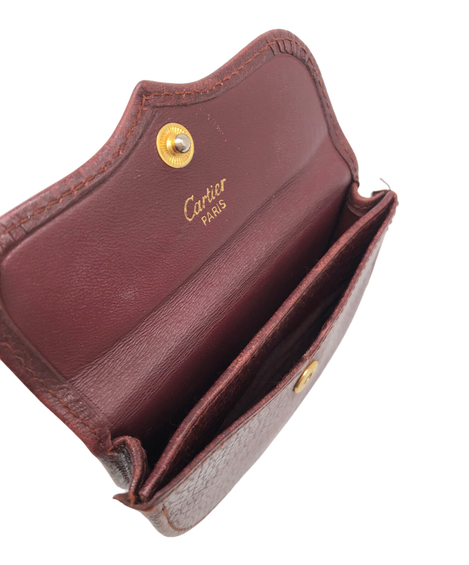 中古・古着通販】Cartier (カルティエ) コインケース ボルドー 