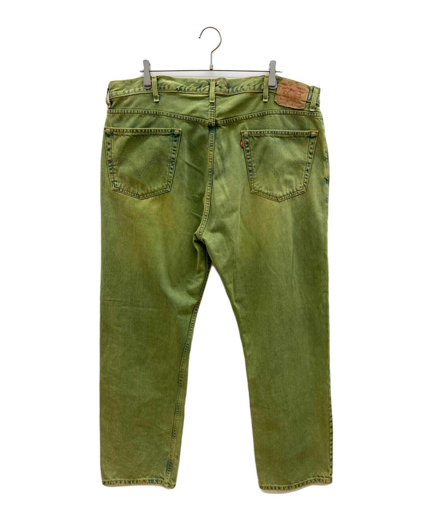 手染め素材 505 中古・古着通販】LEVI'S (リーバイス) 00s 505後染めデニムパンツ 釦裏