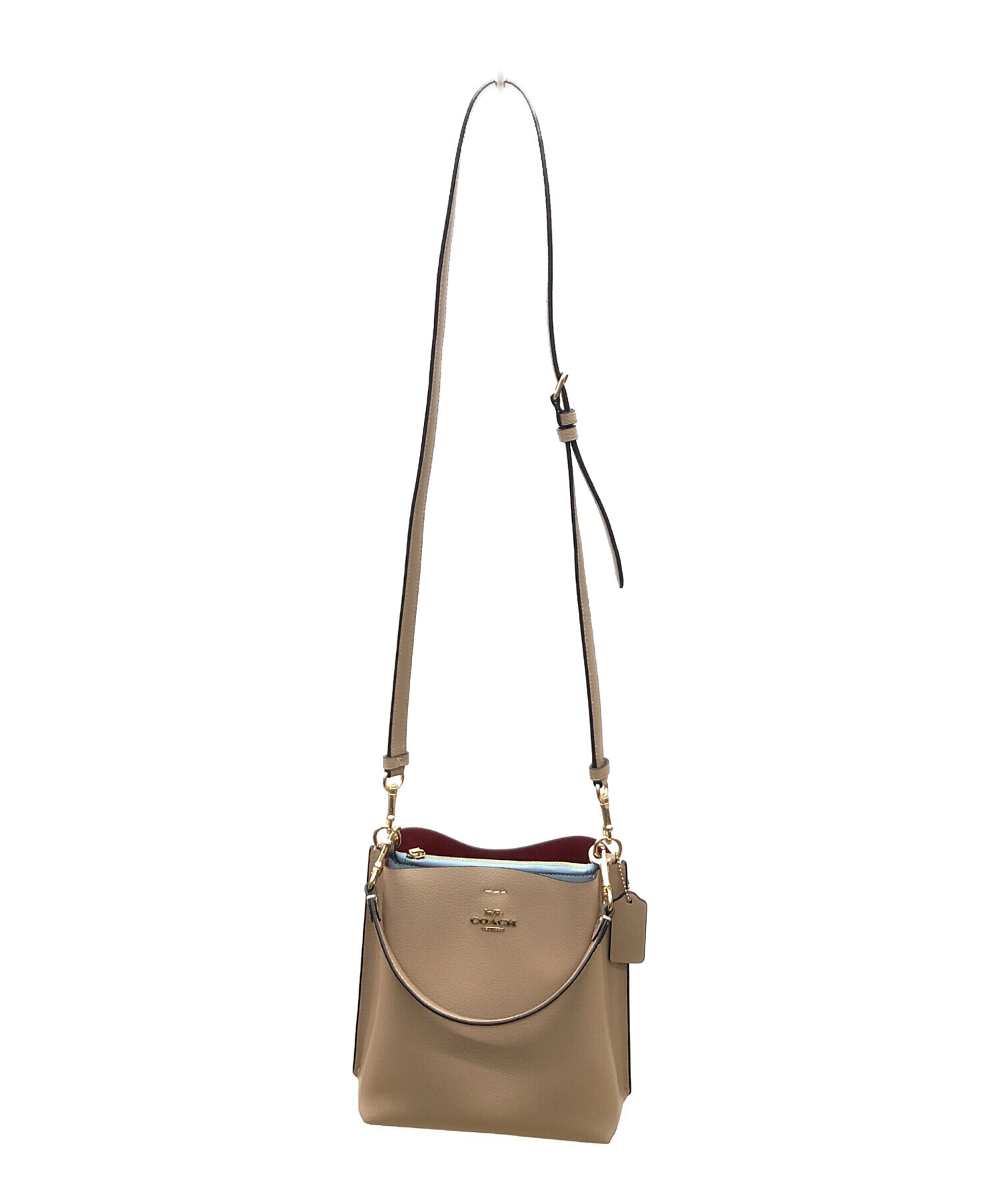 中古・古着通販】COACH (コーチ) モリー バケットバッグ ベージュ 