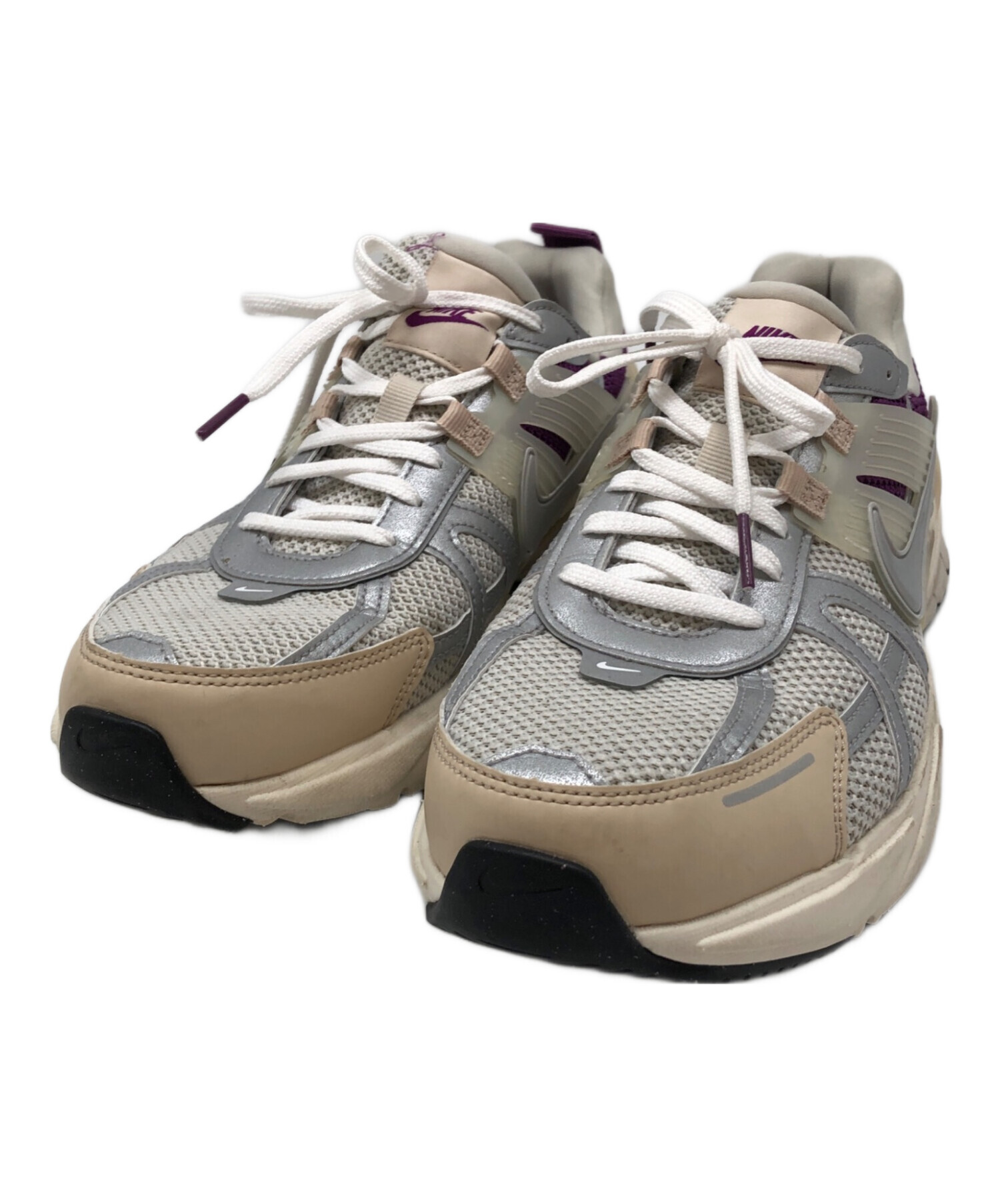 中古・古着通販】NIKE (ナイキ) V2K Run Premium アイボリー×パープル 