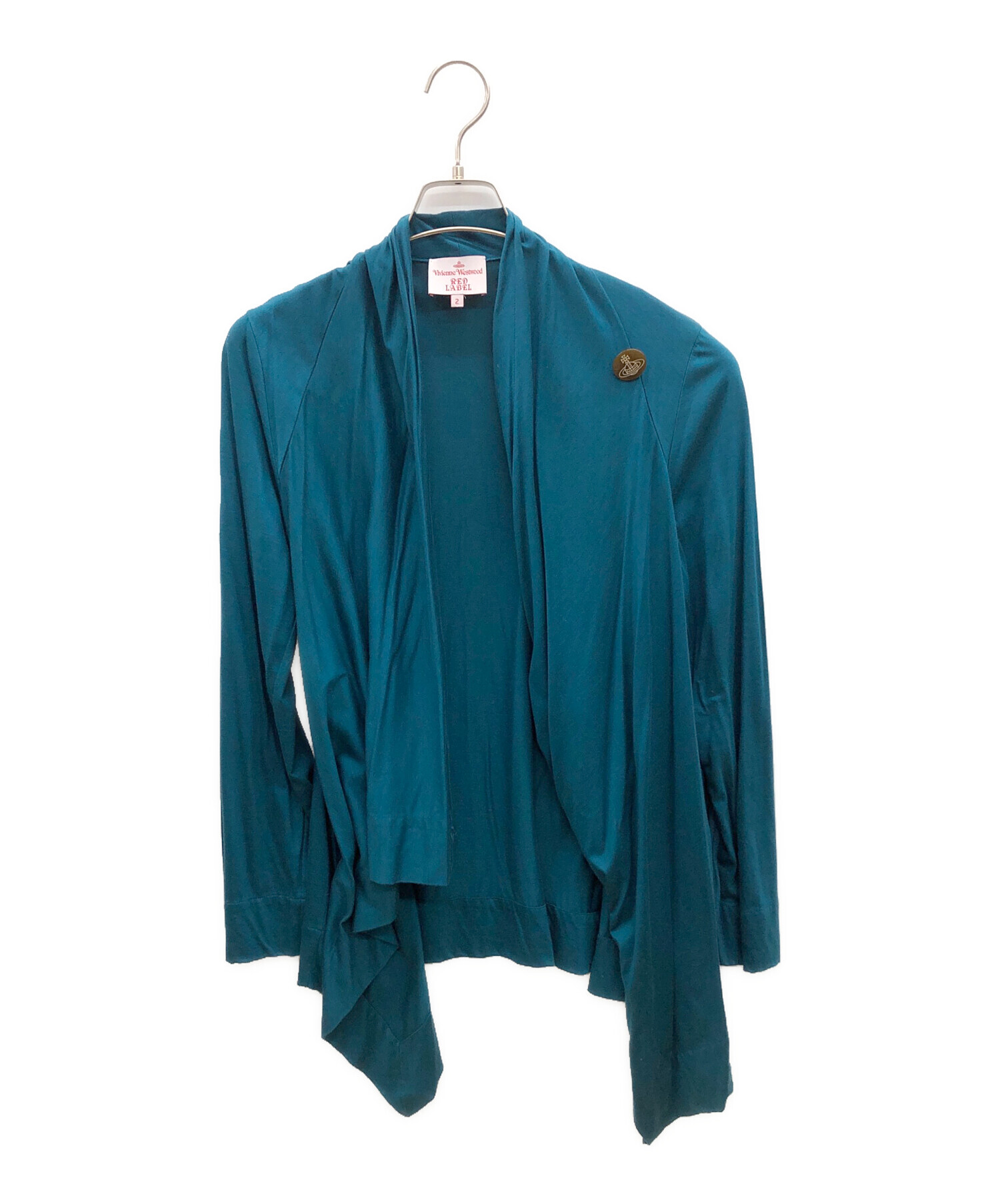 ヴィヴィアンレッドレーベル変形カーディガン　グリーン 中古・古着通販】Vivienne Westwood RED LABEL (ヴィヴィアンウエスト