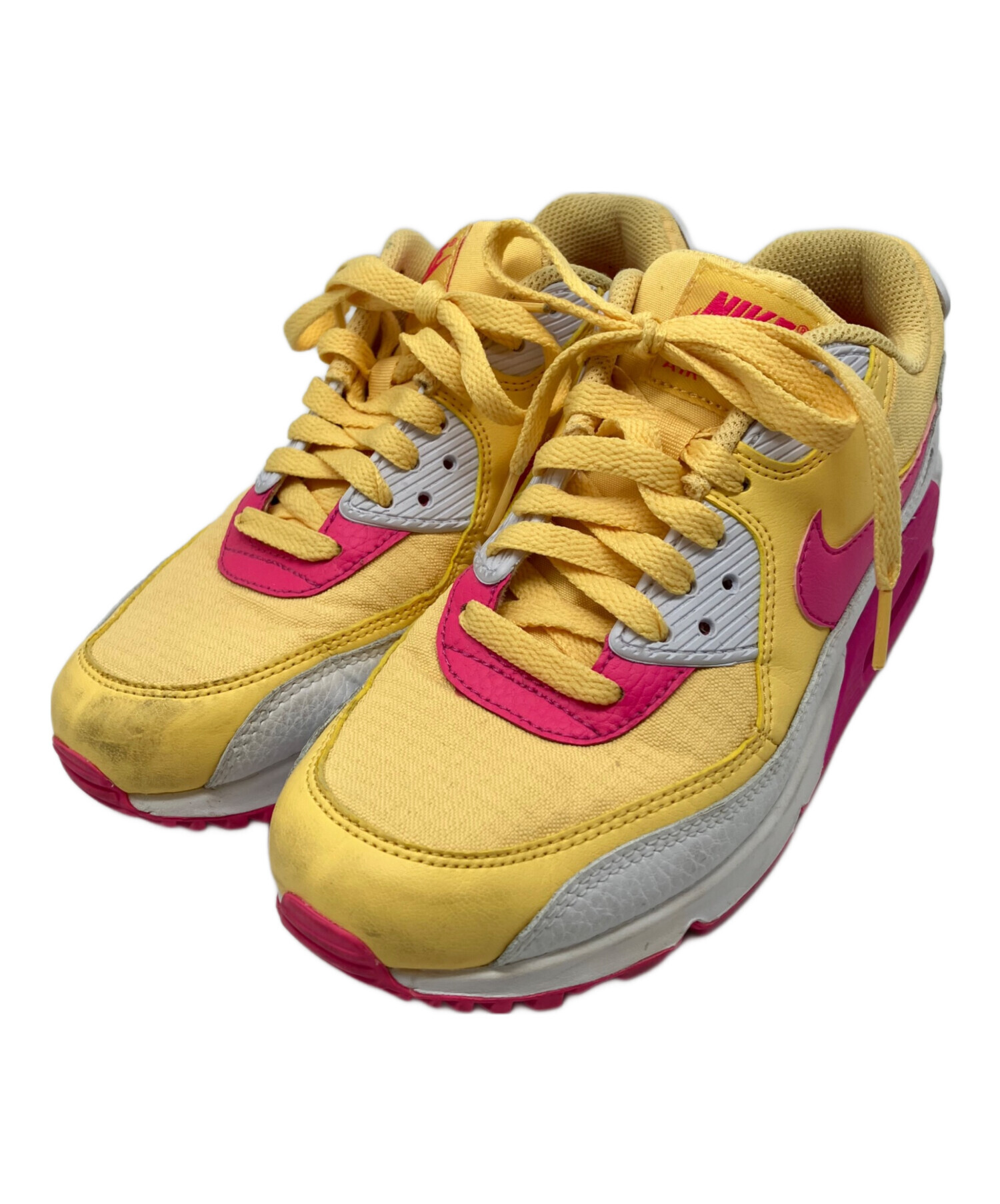 中古・古着通販】NIKE (ナイキ) AIR MAX90 イエロー×ホワイト サイズ 
