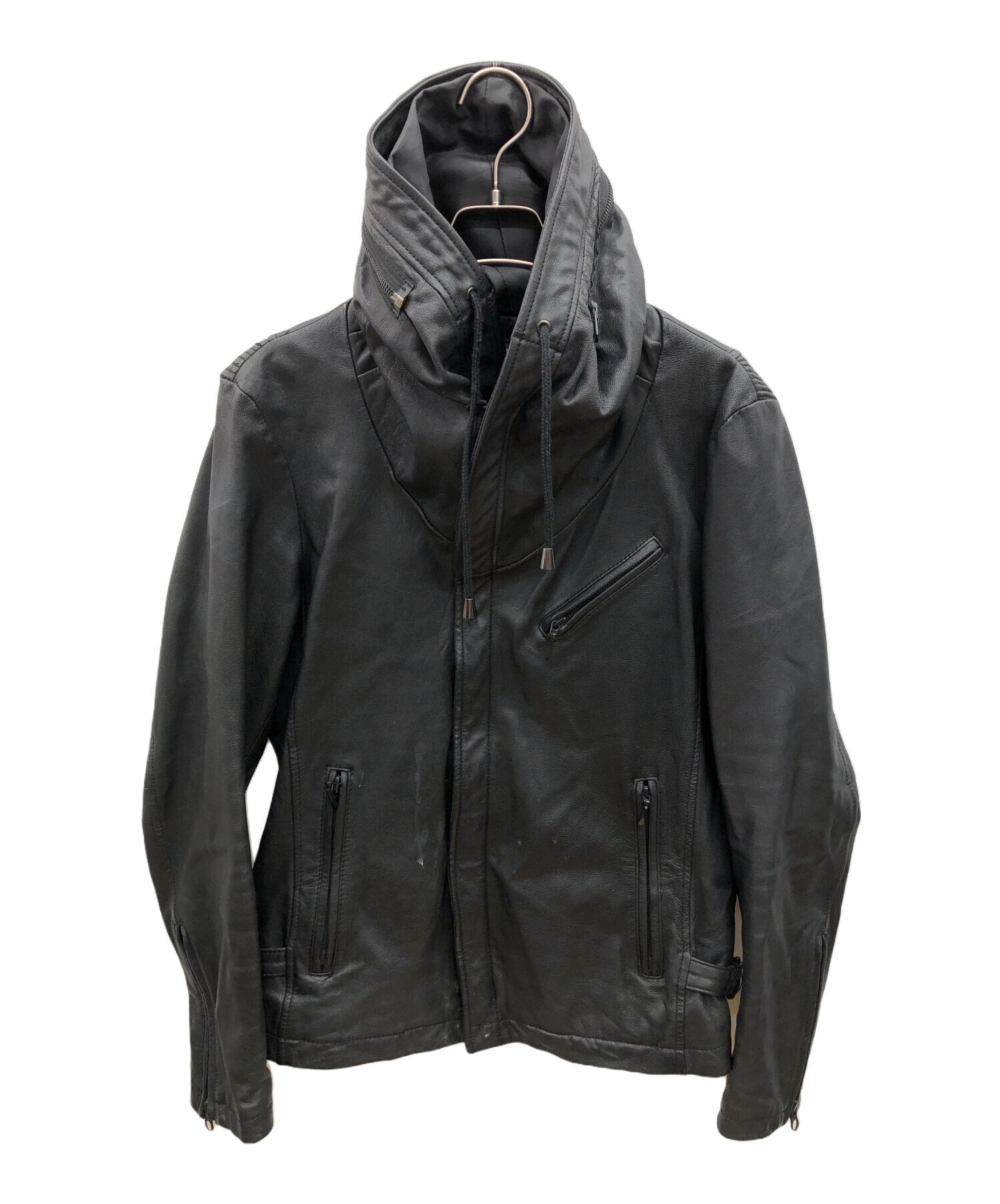 KATHARINE KATHARINE HAMNETT LONDON ブラックレザージャケット