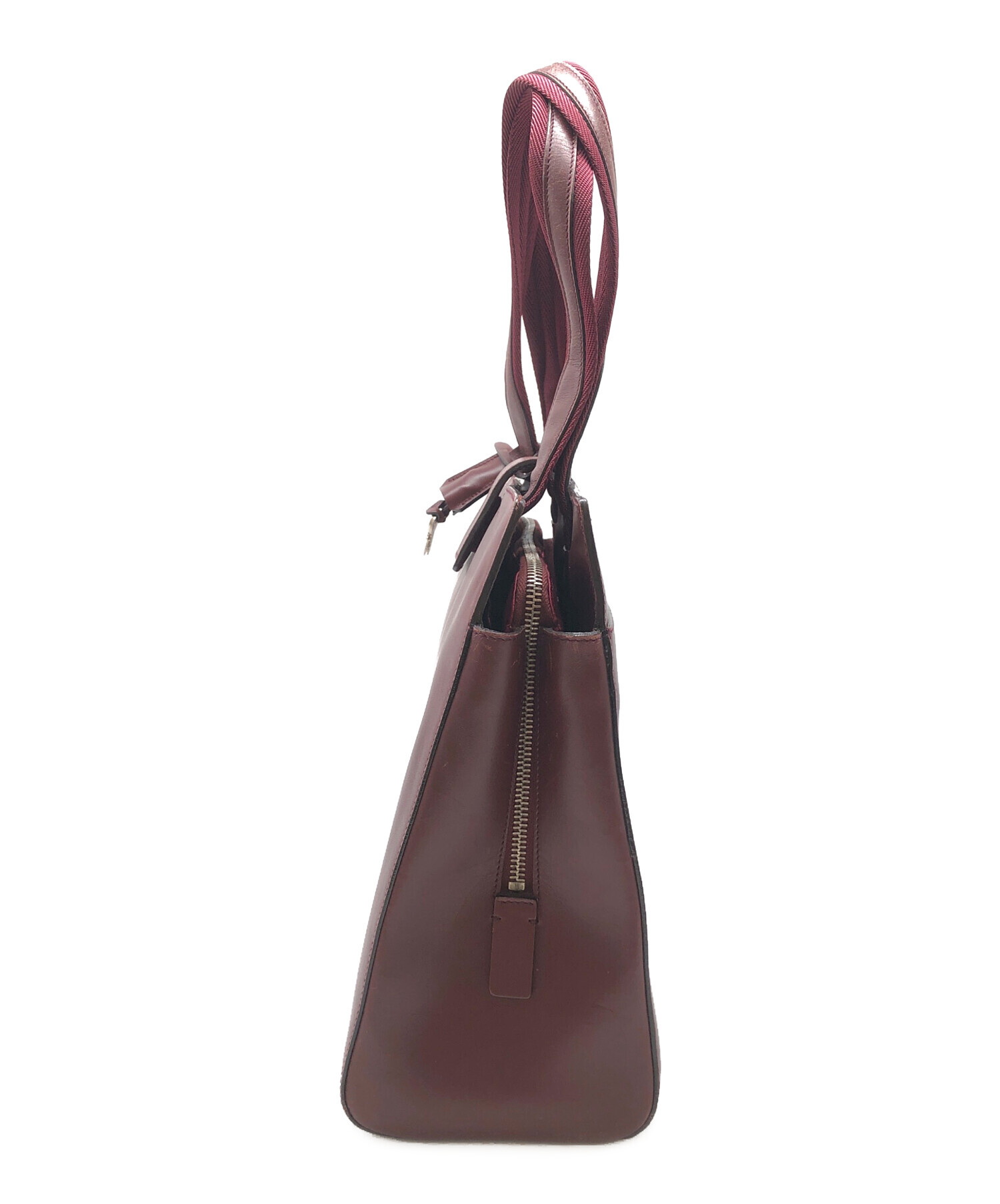 中古・古着通販】PRADA (プラダ) ハンドバッグ ワインレッド｜ブランド 