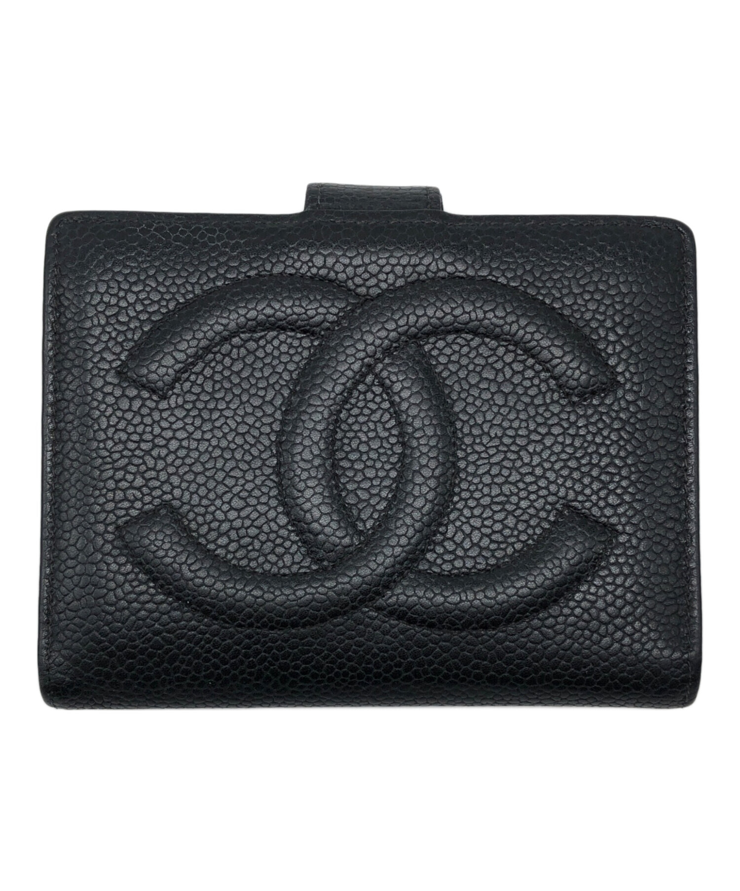 中古・古着通販】CHANEL (シャネル) 2つ折り財布 キャビアスキン 
