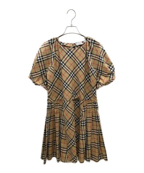 中古・古着通販】BURBERRY (バーバリー) 半袖ワンピース ブラウン