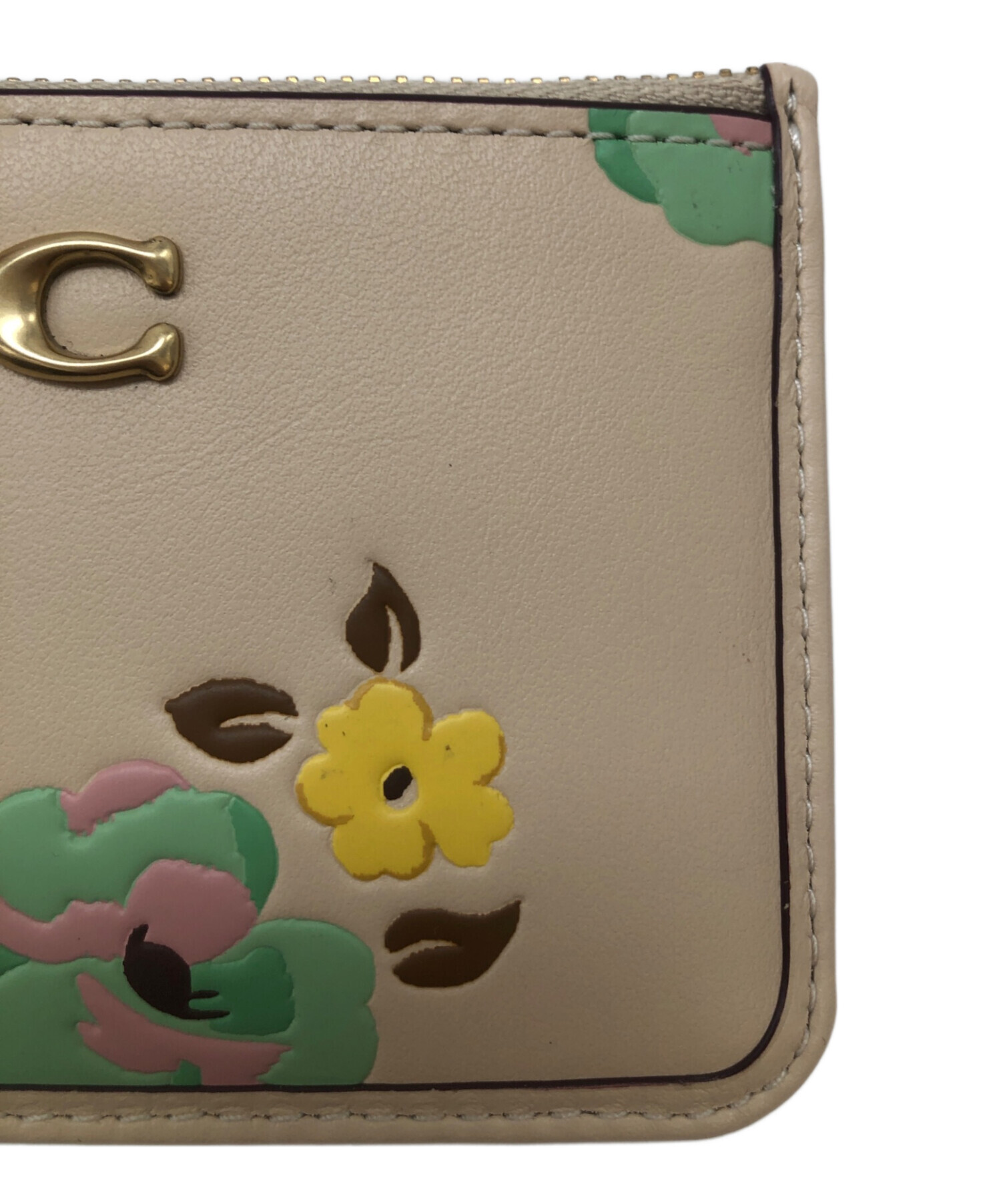 COACH ベージュファー ケース COACH ベージュファー コインケース COACH ベージュファー