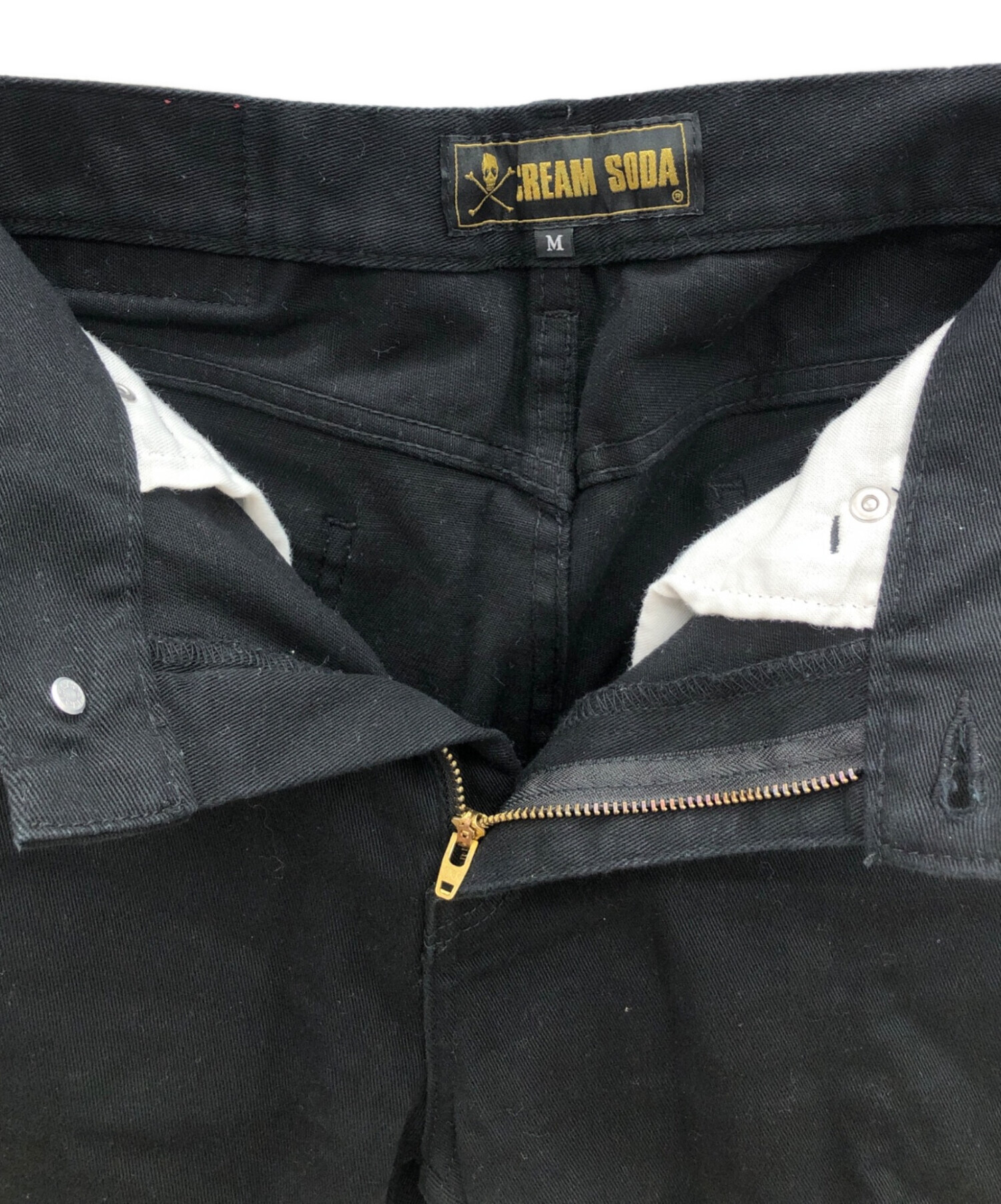 中古・古着通販】CREAM SODA (クリームソーダ) ブラックスリムパンツ