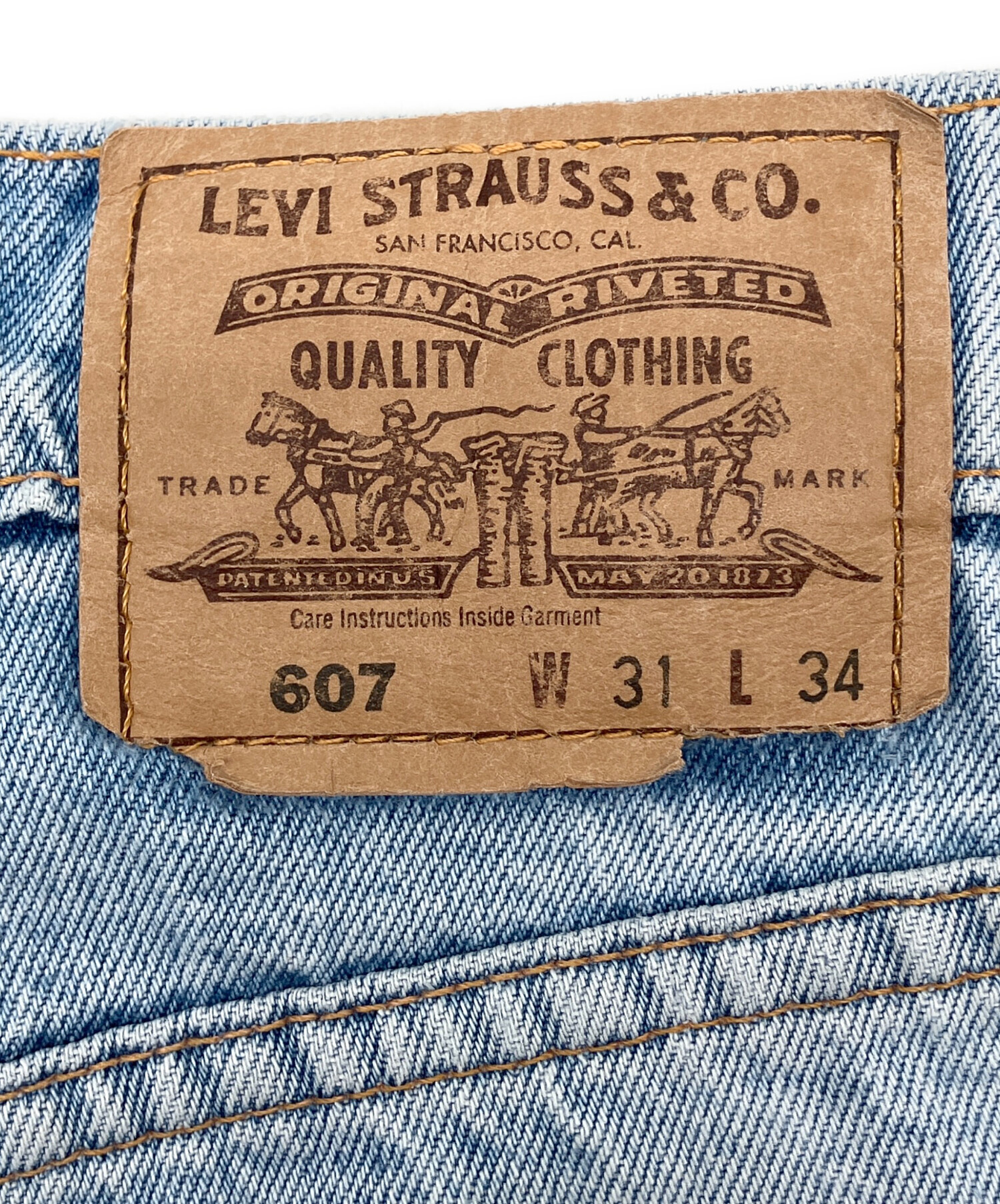リーバイス バッグ ボストン オレンジタグ 中古・古着通販】LEVI'S (リーバイス) 90s 607デニムパンツ 1999年製